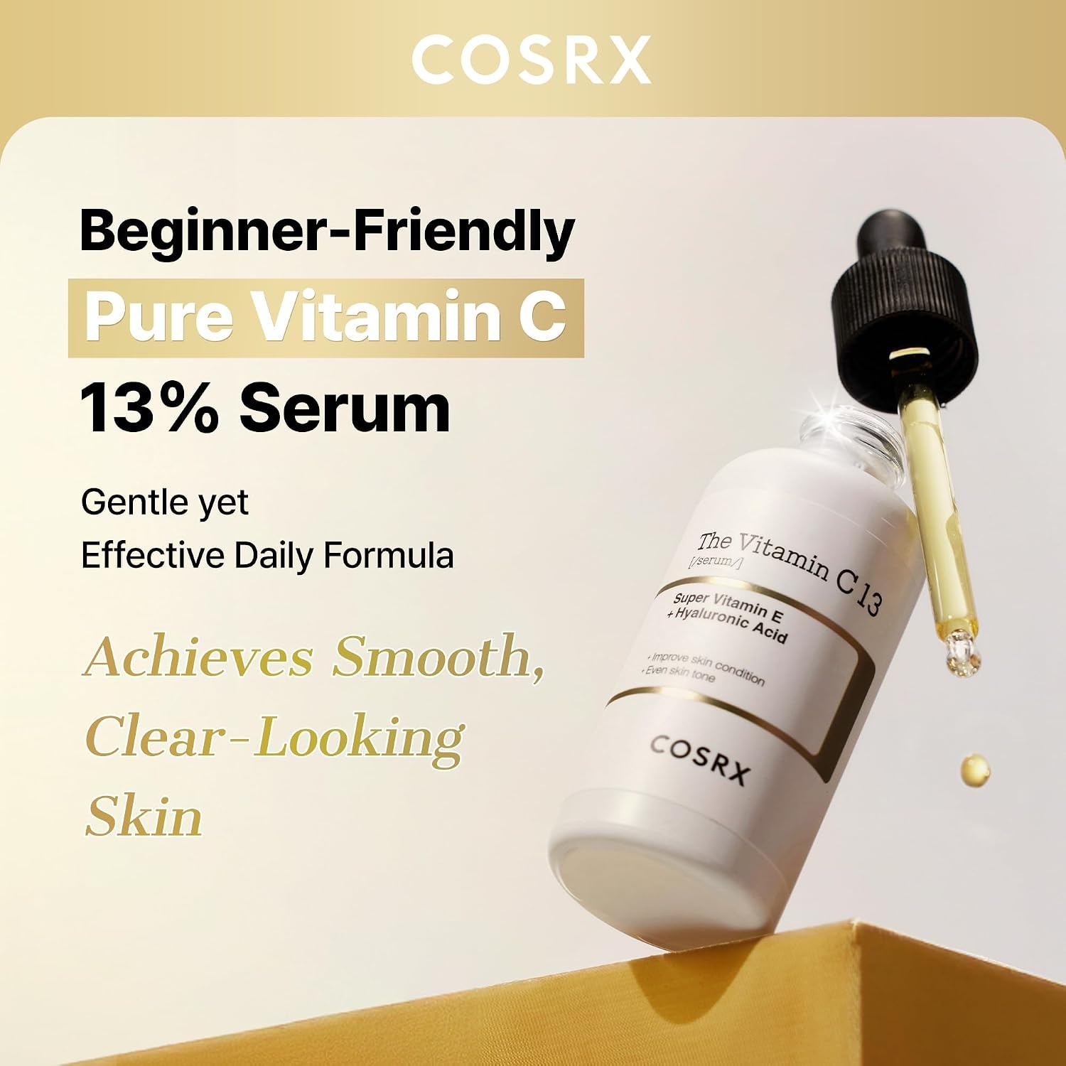 image:imageCOSRX 13 Pure Vitamin C Serum for Face Hydrating Facial Serum 067 oz Korean Vitamin C Serum for Uneven Skin Tone Dull Skin with Vitamin E amp Hyaluronic Acid Korean Skin Care