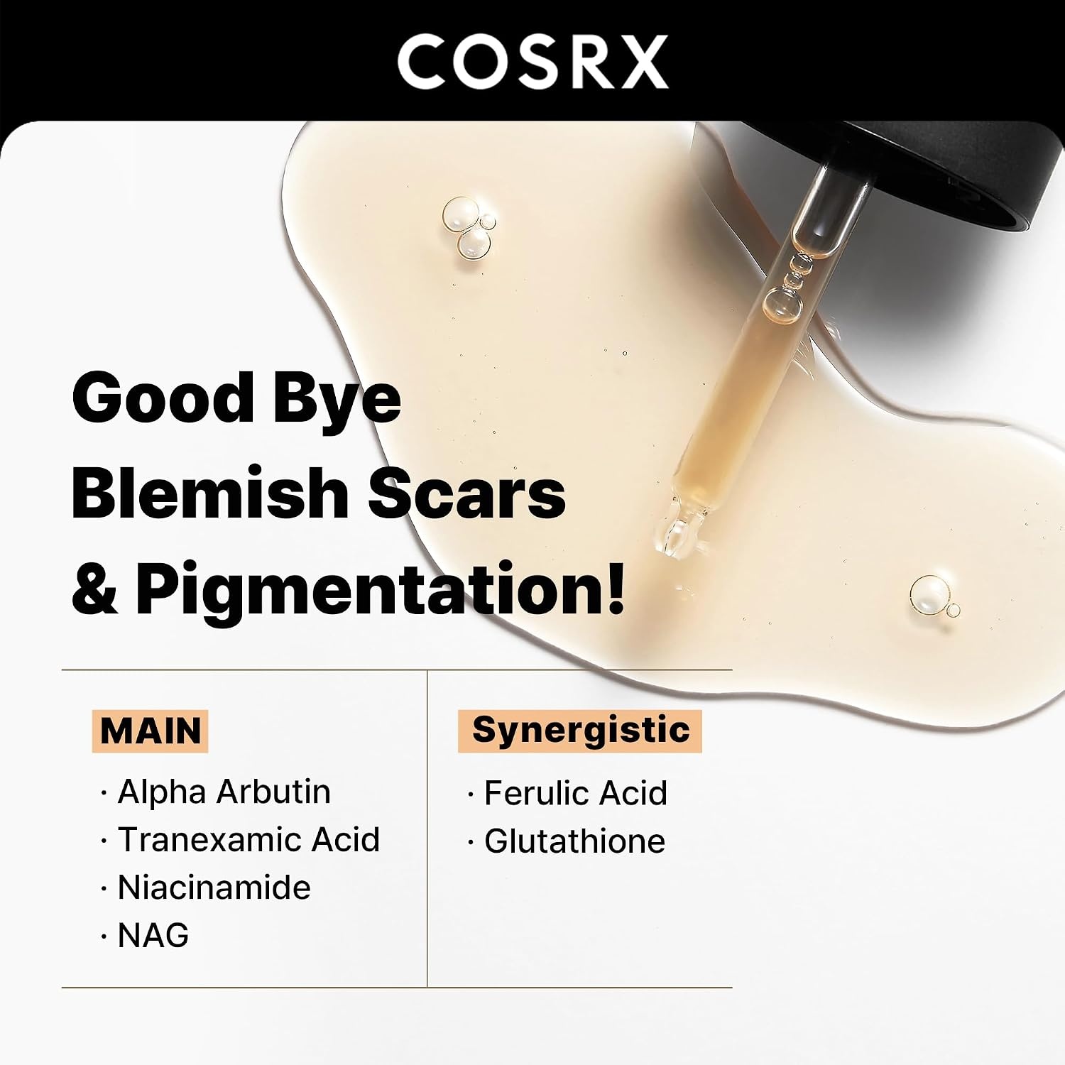 image:imageCOSRX 2 Alpha Arbutin Discoloration Care Serum Dark Spot Care 17 fl oz Niacinamide Glutathione Tranexamic Acid Serum to Target Dark Spots amp Uneven Skin Tone Hyperpigmentation Korean Skin Care