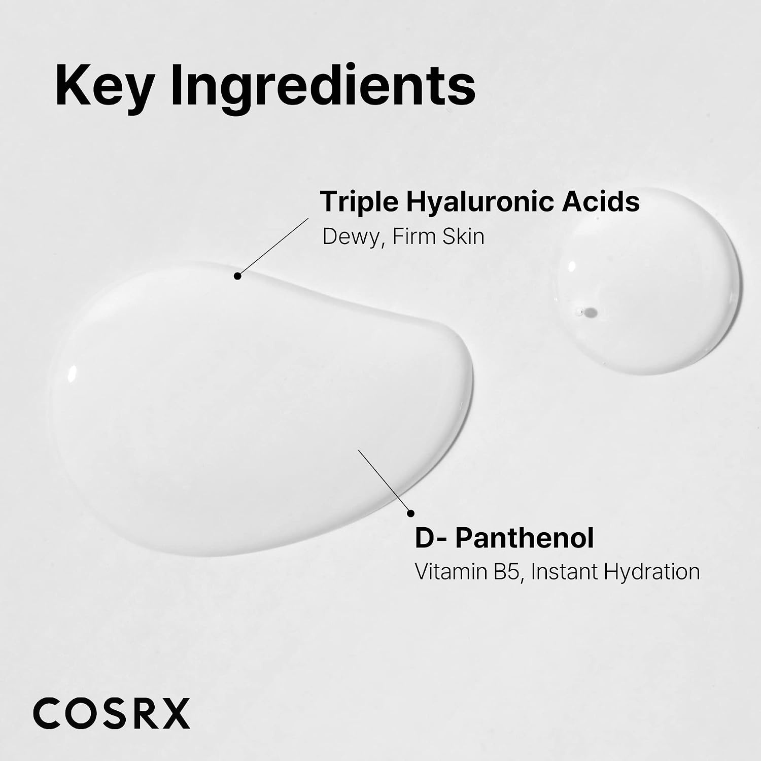 image:imageCOSRX 3X Hyaluronic Acid Moisture Ampoule For Dry Skin 135 floz Viscous Deep Hydration Plumping Dewy Glow Care for Dehydrated Rough Skin Paraben Free Korean Skin Care