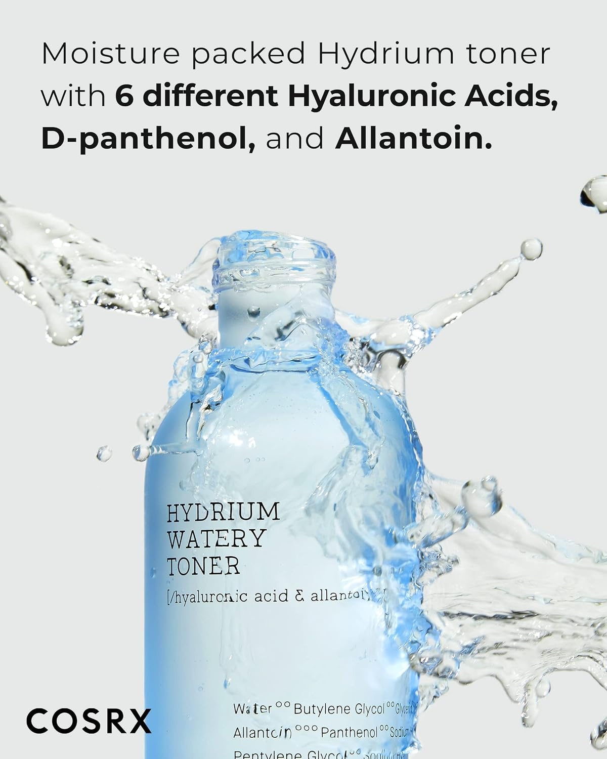 image:imageCOSRX 6 Hyaluronic Acids Hydrating Toner 507 floz Deep Moisture with Allantoin Panthenol Lightweight Watery Texture for Dry Dehydrated Skin Korean Skin Care507 Fl Oz Pack of 1