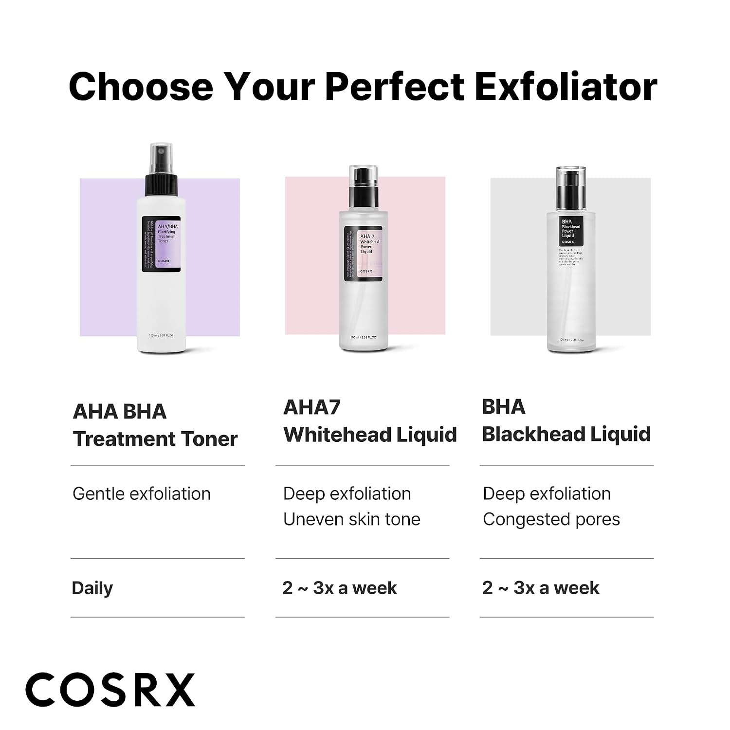 image:imageCOSRX 7 Glycolic Acid Whitehead Removing AHA Exfoliant 338 floz Resurfacing Care for Face Body Pore Minimizing Texture Smoothing Glow Boosting Korean Skin Care