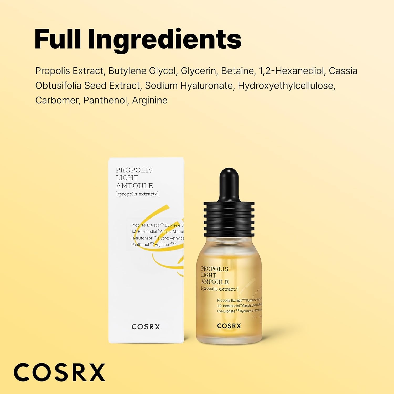 image:imageCOSRX 73 Propolis Light Ampoule for Sensitive Skin Fine Lines 101floz Glow Boosting Hydrating Essence Uneven Skin Tone Texture Care Honey Nourishment Korean Skin Care