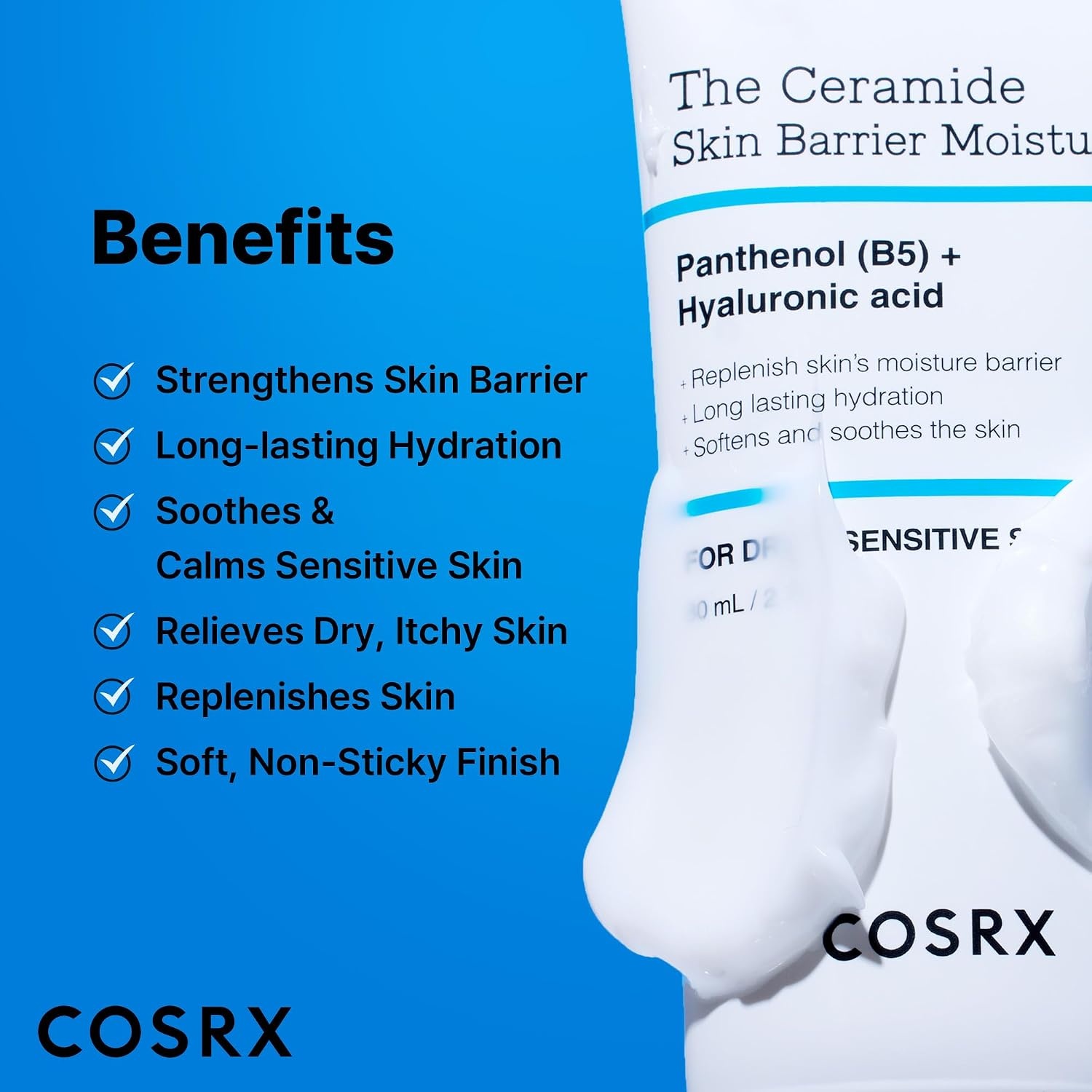 image:imageCOSRX 7X Ceramide Moisturizer for Face Barrier Repair Face Cream 27oz Family Face Moisturizer for Dry amp Sensitive Skin Korean Face Moisturizer Korean Skin CareWhite