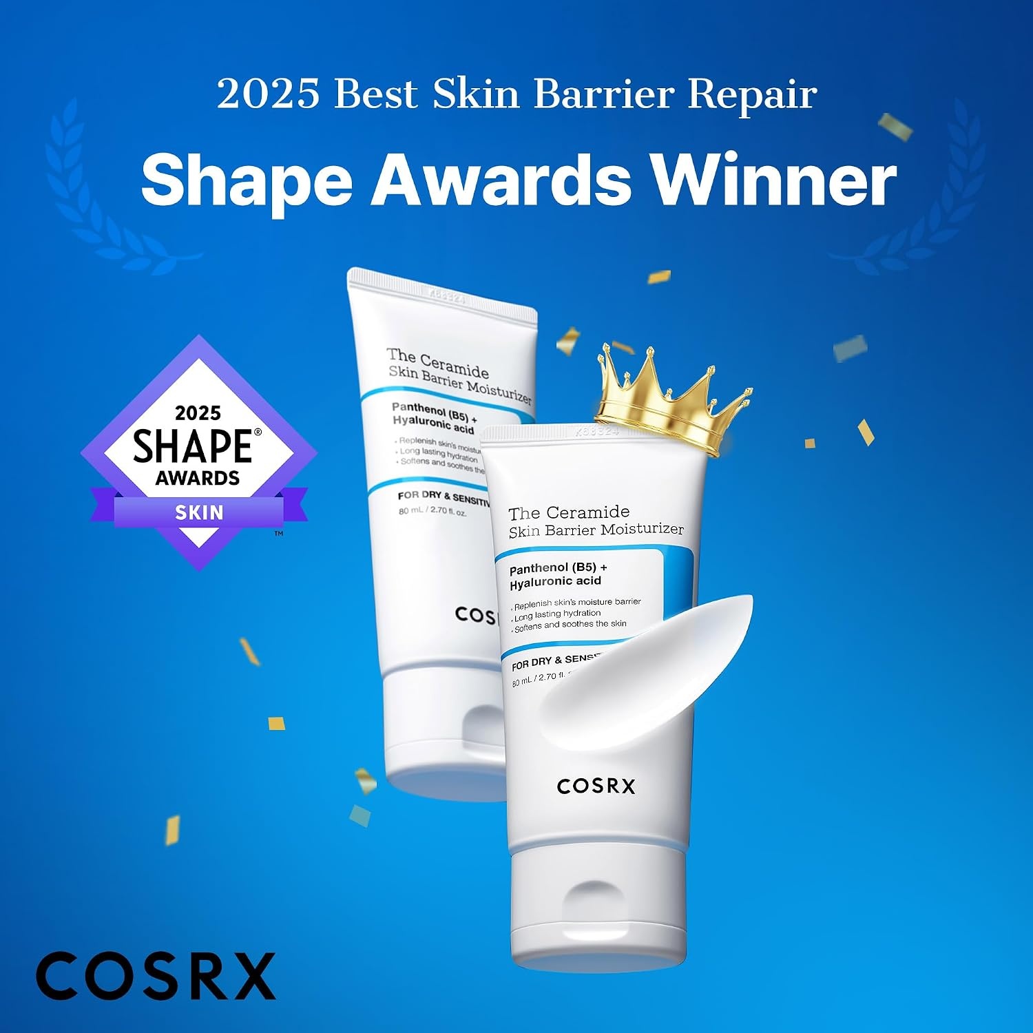 image:imageCOSRX 7X Ceramide Moisturizer for Face Barrier Repair Face Cream 27oz Family Face Moisturizer for Dry amp Sensitive Skin Korean Face Moisturizer Korean Skin CareWhite
