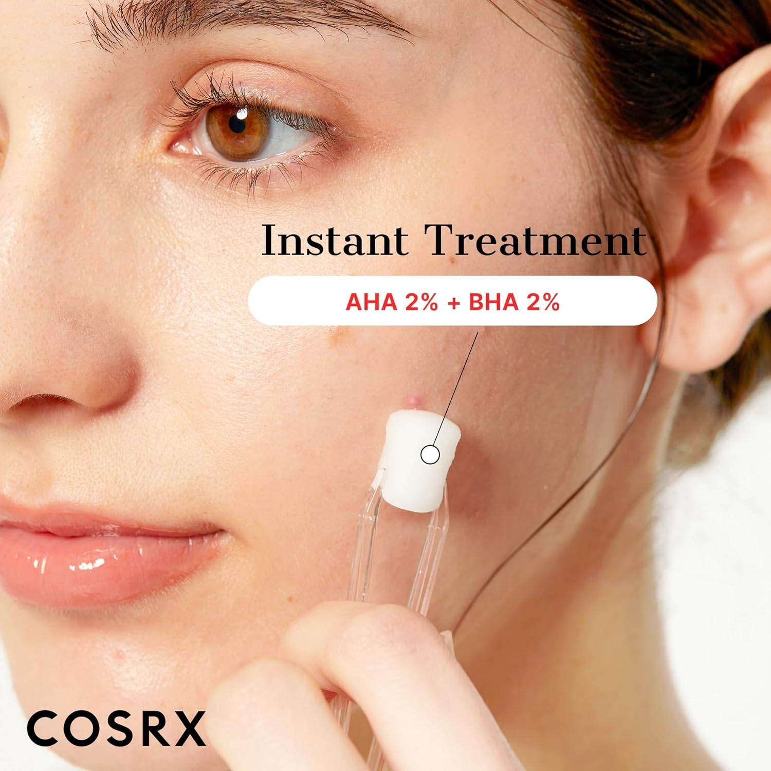 image:imageCOSRX AHA 2 BHA 2 Blemish Treatment Serum Quick amp Easy Spot Care 50g 30 Cotton Balls Spot Treatment Blackheads amp Whiteheads Sebum Control Paraben Free Phthalates Free Korean Skin Care