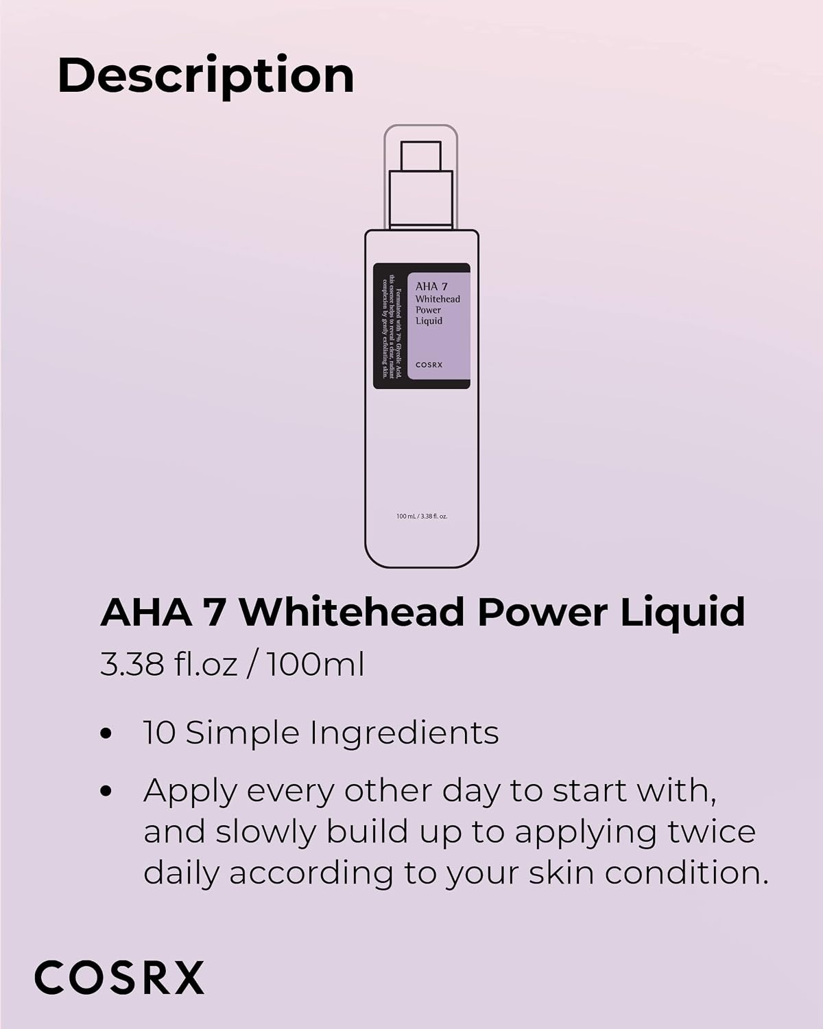 image:imageCOSRX AHA 7 Whitehead Power Liquid 100ml34 Fl Oz Pack of 1