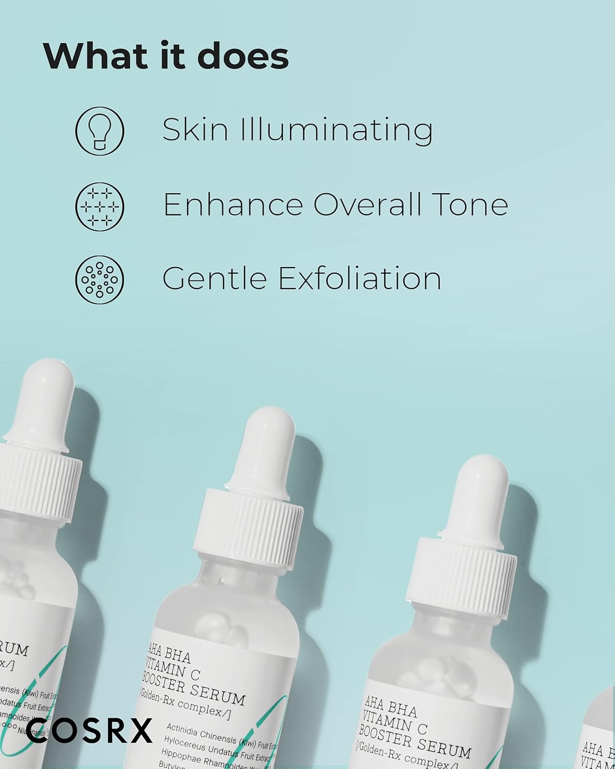 image:imageCOSRX AHA BHA Vitamin C Booster Serum Anti Aging Niacinamide 101 fl oz Brightening Hydrating Facial Essence Dull Skin Uneven Tone Care No Parabens Cruelty Free Korean Skin Care