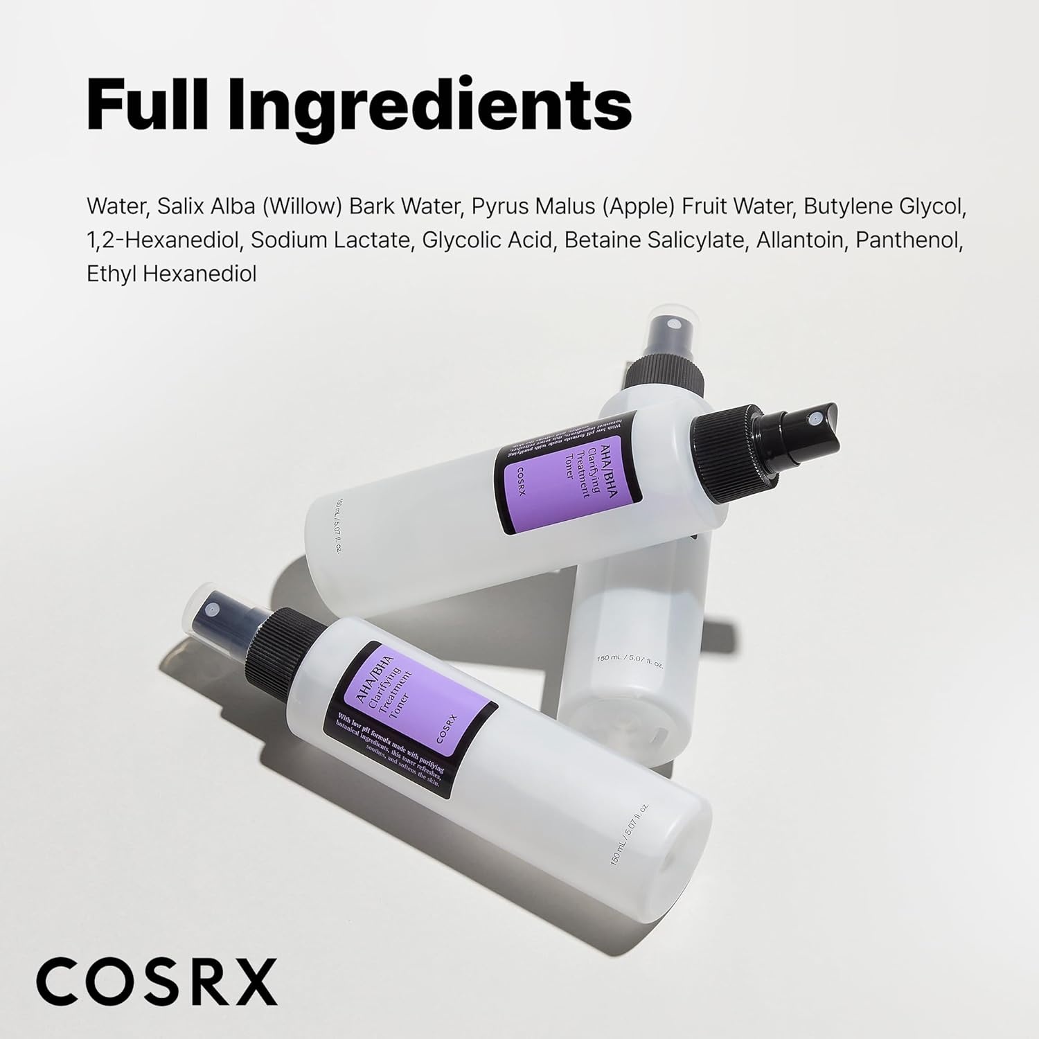 image:imageCOSRX AHABHA Treatment Toner for Whiteheads amp Clogged Pores 507 floz Facial Exfoliating Mist for Uneven Skin Texture Mild Daily Formula Glow Clarity Care Korean Skin Care