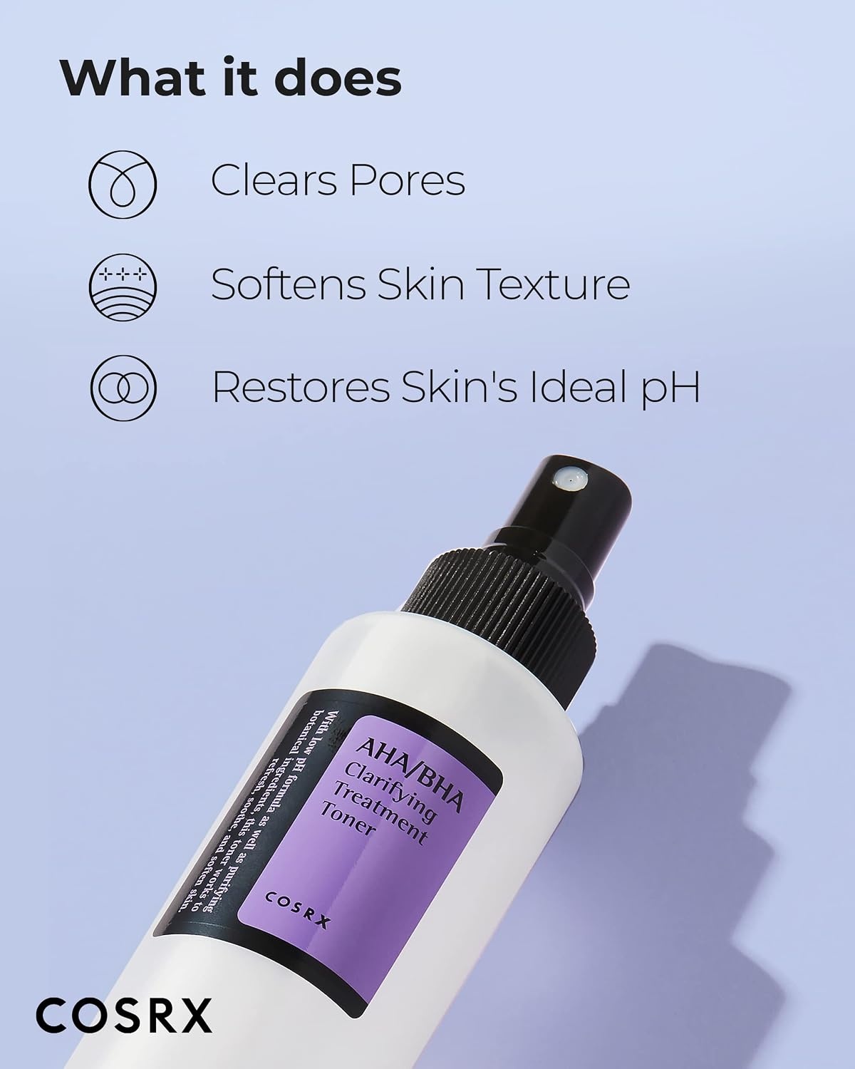 image:imageCOSRX AHABHA Treatment Toner for Whiteheads amp Clogged Pores 507 floz Facial Exfoliating Mist for Uneven Skin Texture Mild Daily Formula Glow Clarity Care Korean Skin Care