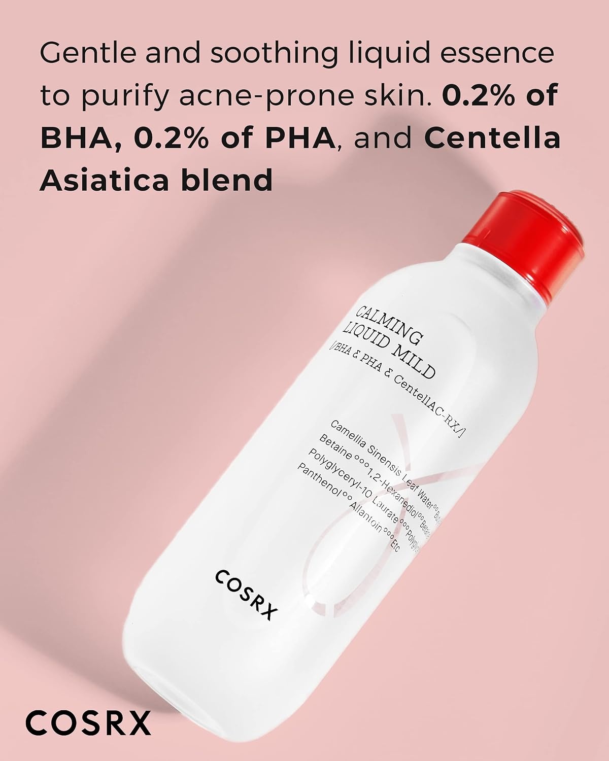 image:imageCOSRX Acne Calming Mild Toner AlcoholFree PHA Toner 422 floz Gentle Daily Care for BreakoutProne Sensitive Skin Soothing Clarifying Low Irritation Korean Skin CareMild Toner