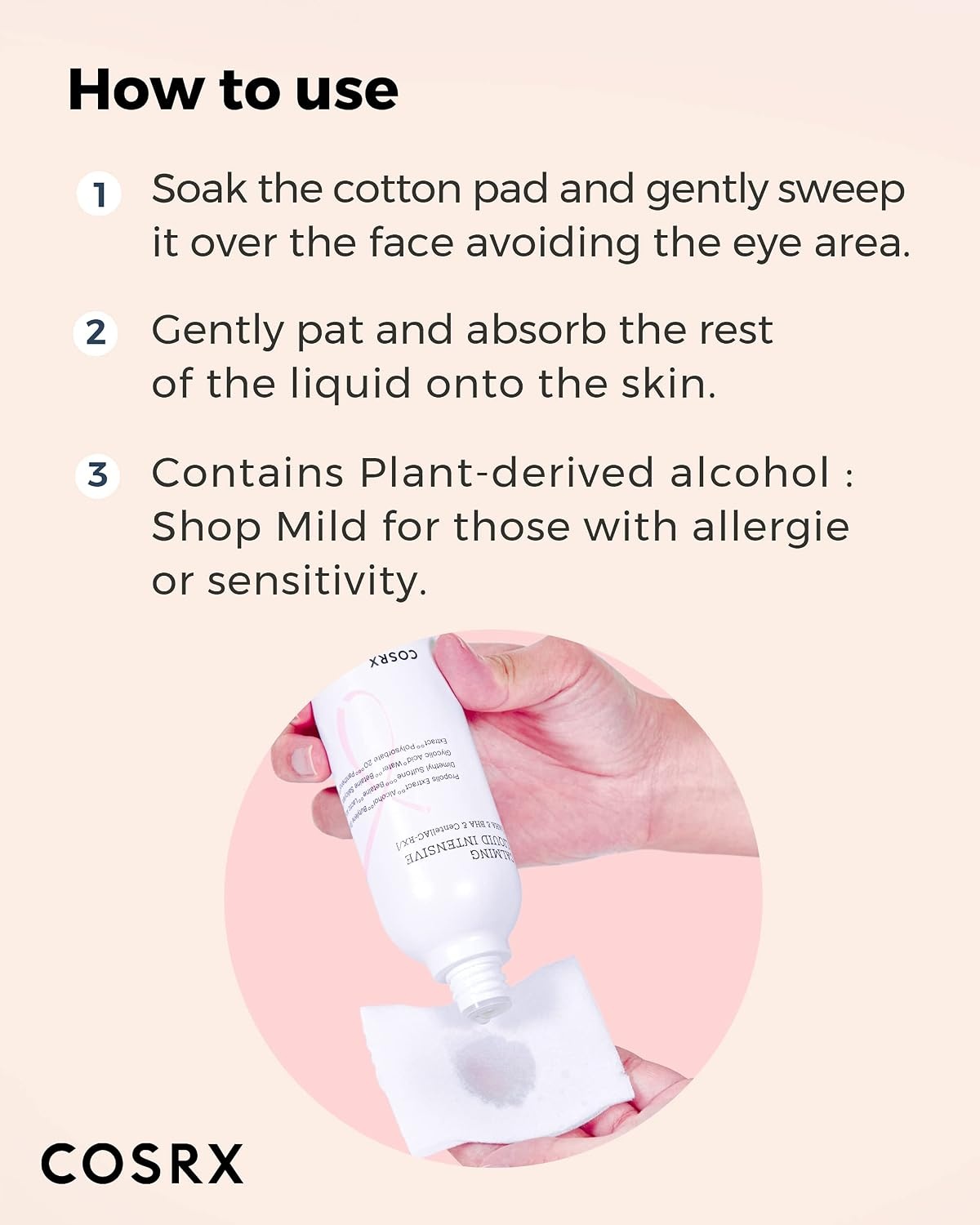 image:imageCOSRX Acne Calming Mild Toner AlcoholFree PHA Toner 422 floz Gentle Daily Care for BreakoutProne Sensitive Skin Soothing Clarifying Low Irritation Korean Skin CareIntensive Toner