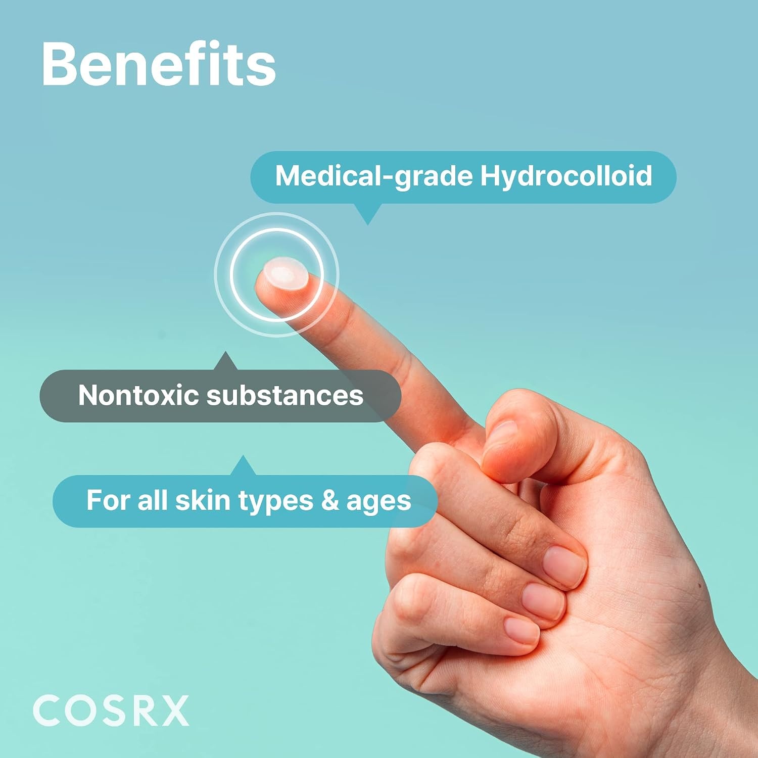 image:imageCOSRX Acne Pimple Patches Absorbing Hydrocolloid Spot 3 Size 72 Count Pimple Stickers for Blemishes and Zits Cover Absorbs Zits amp Blemish Spot Stickers for Face and Body Korean Skin Care24 Count Pack of 5