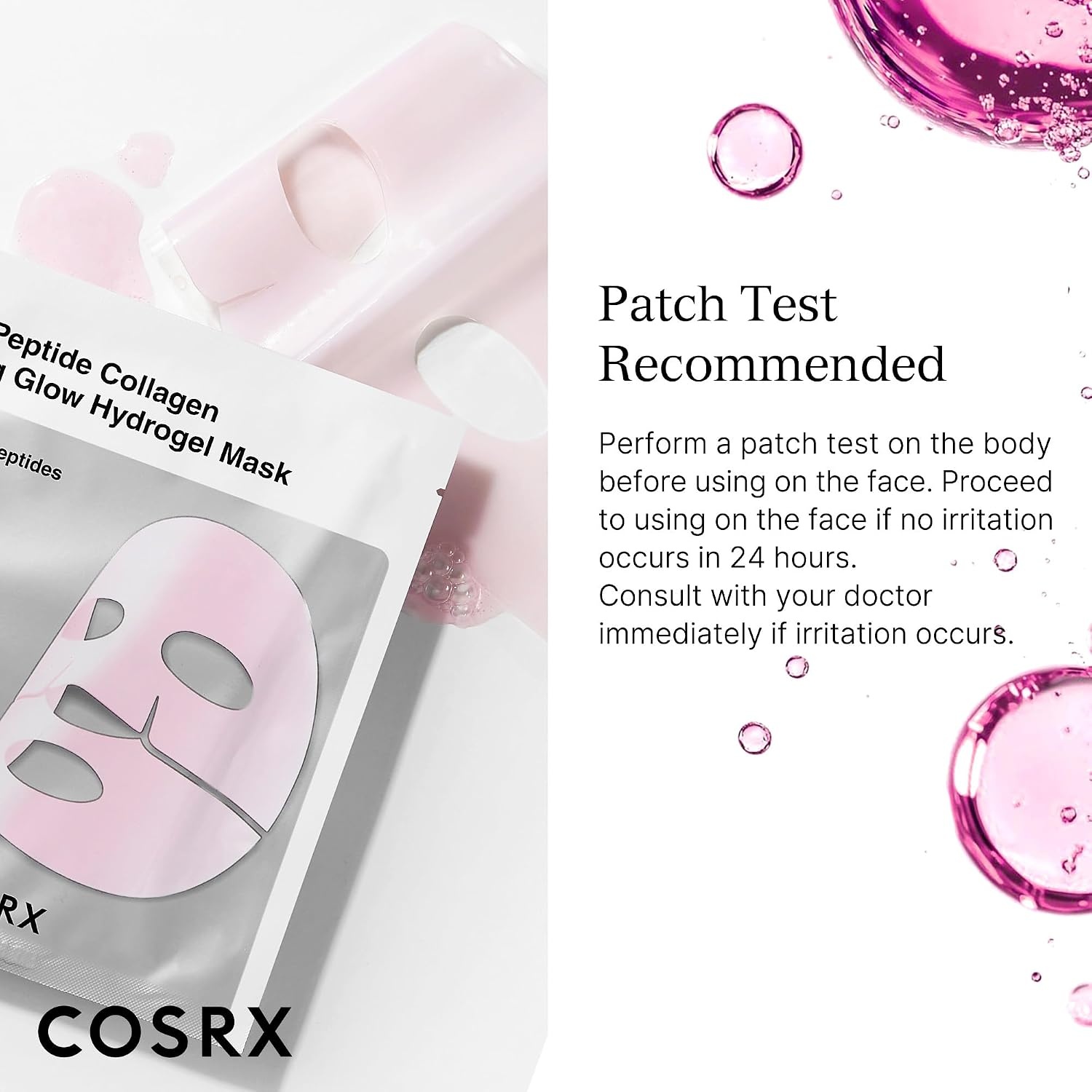 image:imageCOSRX Advanced Snail Mucin Glass Glow Hydrogel Face Masks Skincare 3 EA Collagen Face Mask Travel Essentials amp Self Care Gifts for Women Overnight Face Mask Korean Skin Care6 Peptides