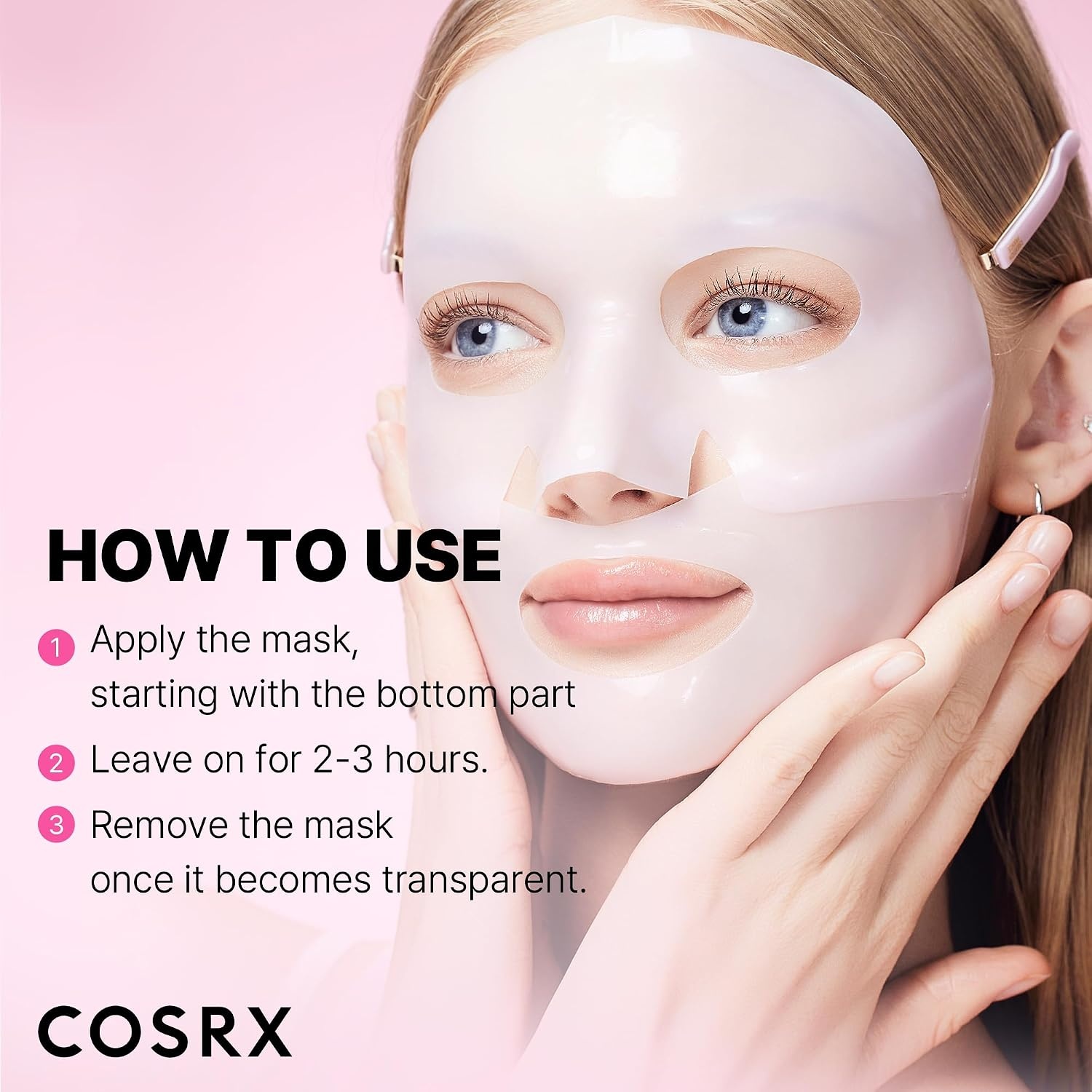image:imageCOSRX Advanced Snail Mucin Glass Glow Hydrogel Face Masks Skincare 3 EA Collagen Face Mask Travel Essentials amp Self Care Gifts for Women Overnight Face Mask Korean Skin Care6 Peptides