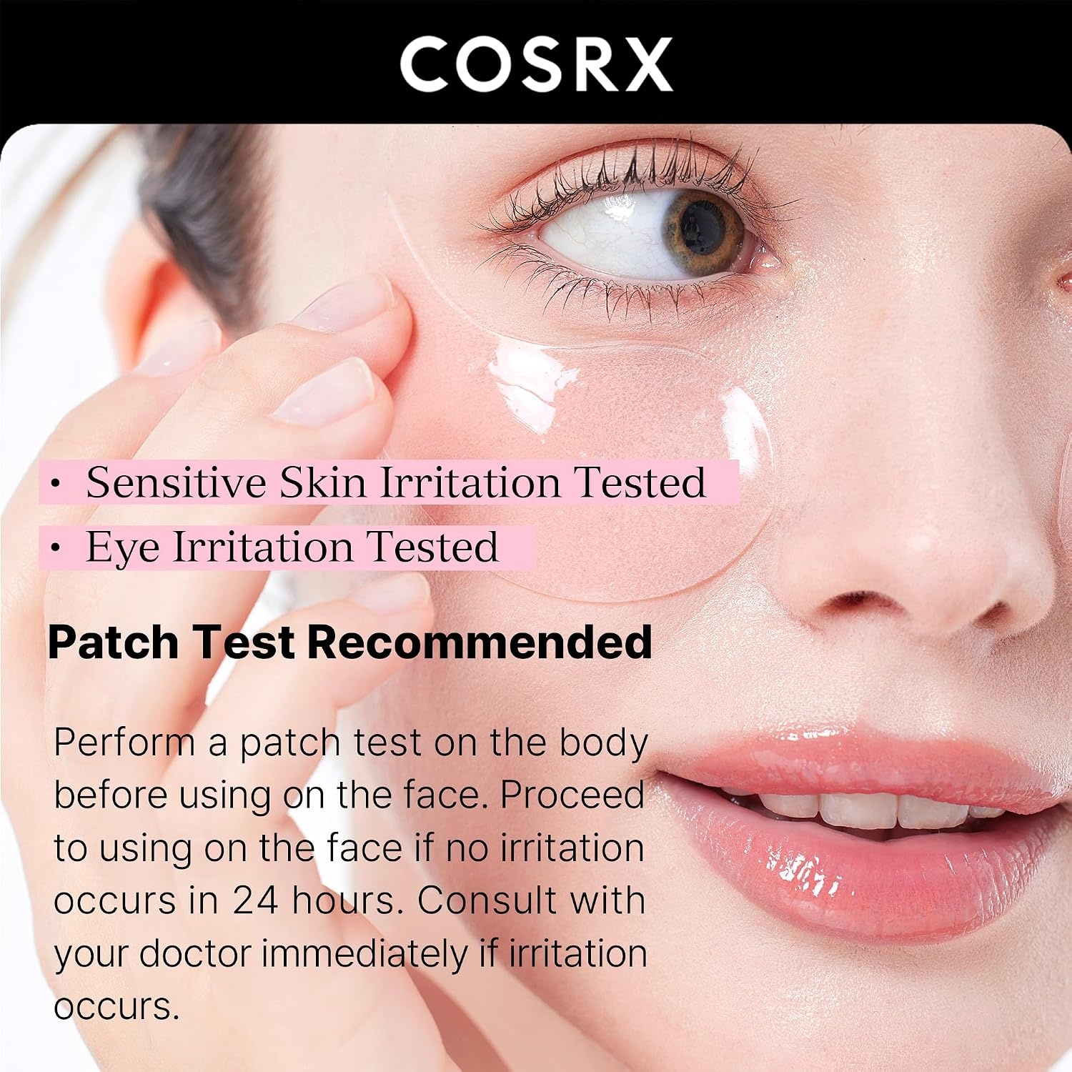image:imageCOSRX Advanced Snail Mucin Hydrogel Eye Patch Peptide Collagen Hydrogel Eye Patch Korean Skin Care