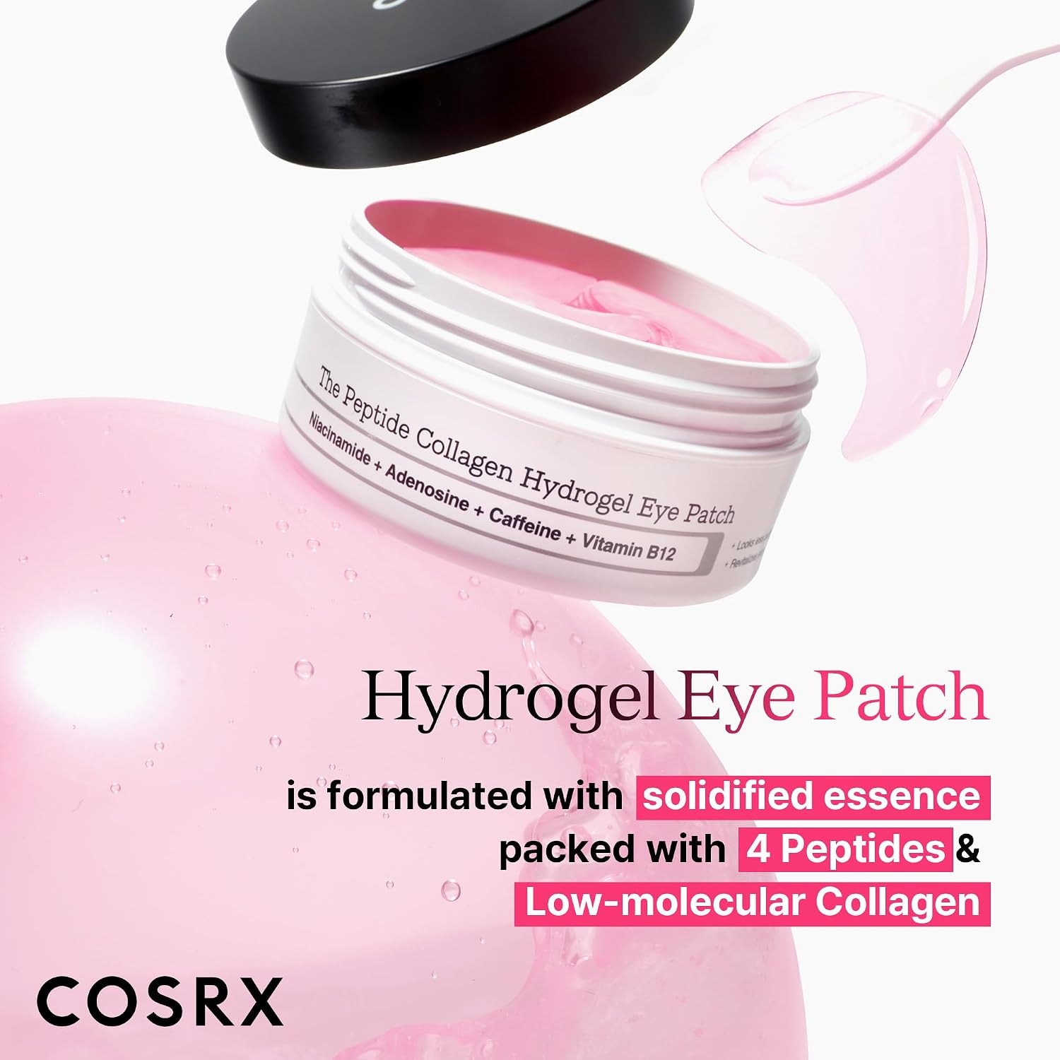 image:imageCOSRX Advanced Snail Mucin Hydrogel Eye Patch Peptide Collagen Hydrogel Eye Patch Korean Skin Care