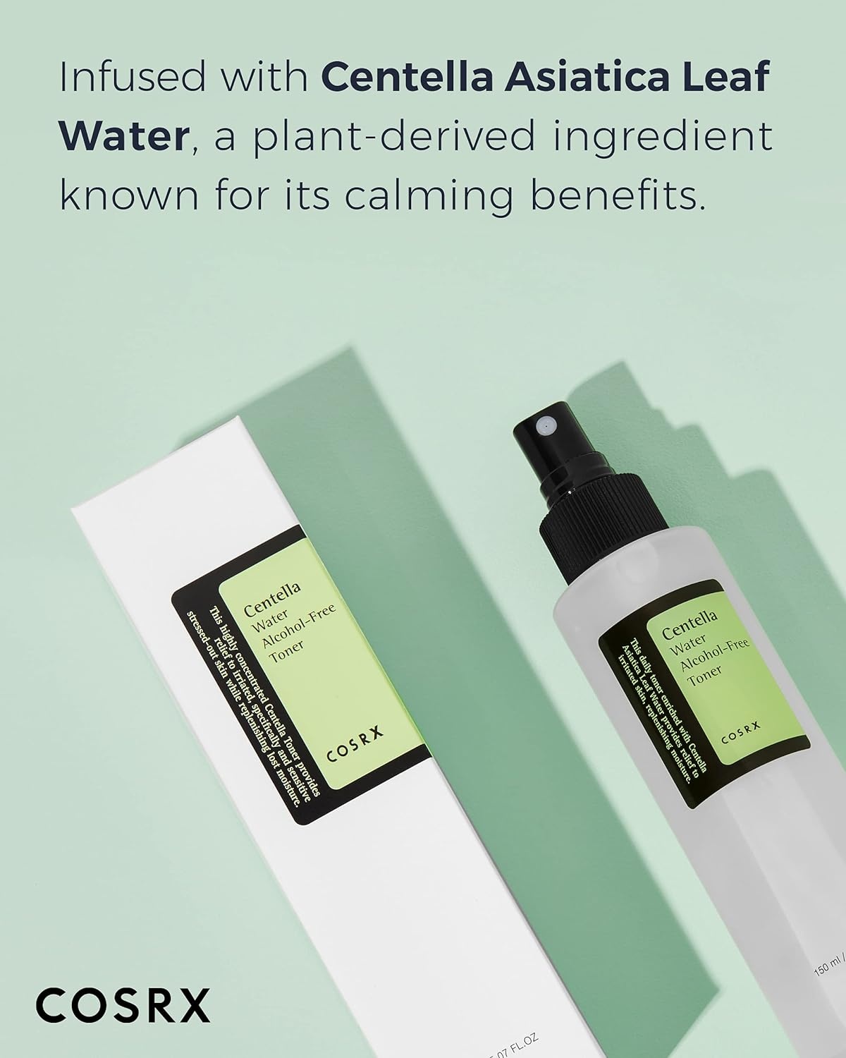 image:imageCOSRX AlcoholFree CICA Toner Centella Soothing Spray Toner 507 fl oz Hydrating Mist for Redness Irritated Skin Daily Calming Care for Sensitive Skin Paraben Free Korean Skin Care