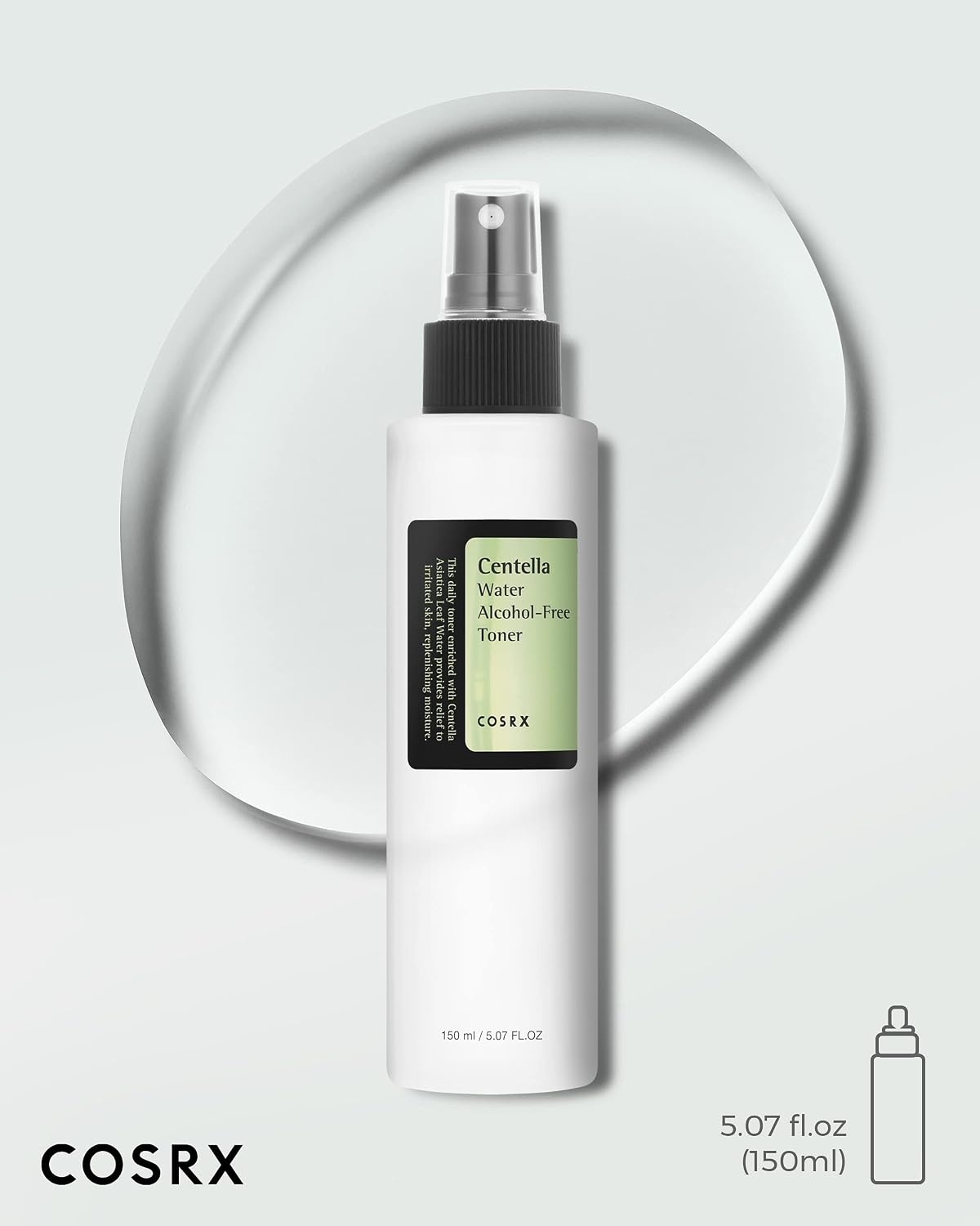 image:imageCOSRX AlcoholFree CICA Toner Centella Soothing Spray Toner 507 fl oz Hydrating Mist for Redness Irritated Skin Daily Calming Care for Sensitive Skin Paraben Free Korean Skin Care
