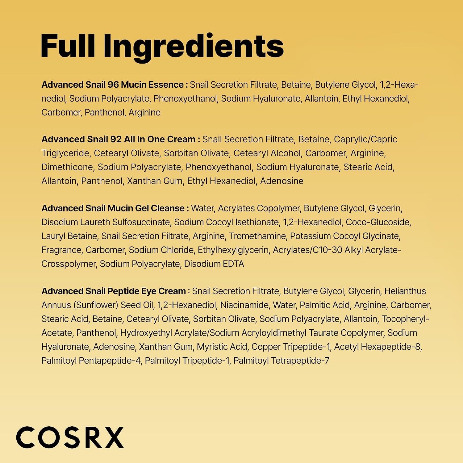 image:imageCOSRX All About Snail Mucin Korean Skin Care Set Mini Travel Essentials Travel Size Gift Set with Snail Mucin Face Wash Serum Moisturizer amp Eye Cream Rejuvenating Kit Self Care Gift Set