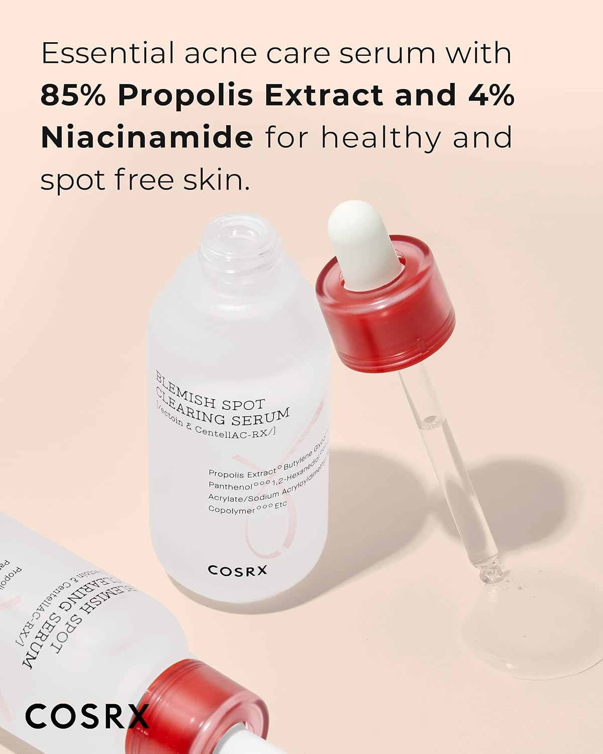 image:imageCOSRX Blemish Spot Treatment Niacinamide EGF Serum 135 floz Centella Calming Care for AcneProne Skin PostBreakout Mark Tone Care Lightweight Cruelty Free Korean Skin Care