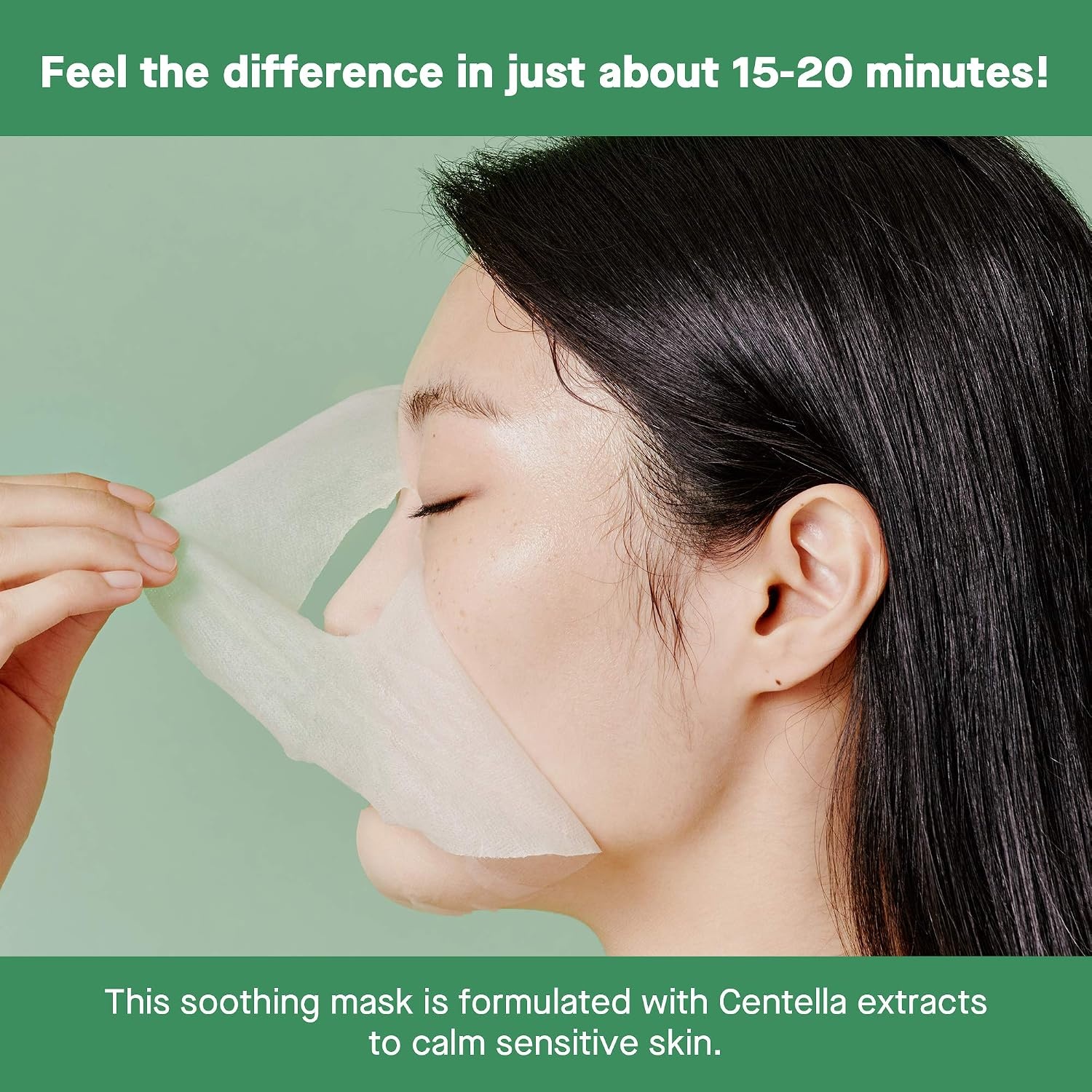 image:imageCOSRX Cica Calming True Sheet Mask Centella Face Mask 071 fl oz Soothing Care for Sensitive Irritated Skin Redness Relief Lightweight Serum Finish Paraben Free Korean Skin Care