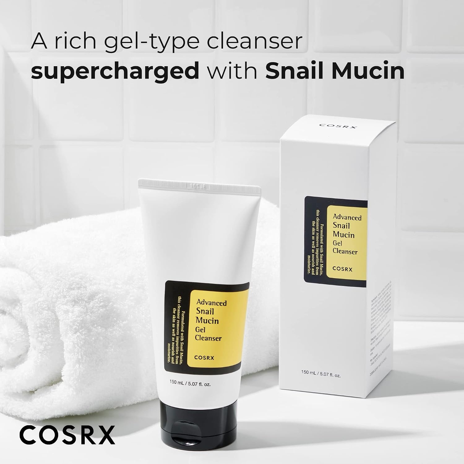 image:imageCOSRX Glass Skin Ritual Snail 92 Cream amp Snail Gel Cleanser Daily Face Gel Moisturizer and Cleanser for dry amp Senstive Skin