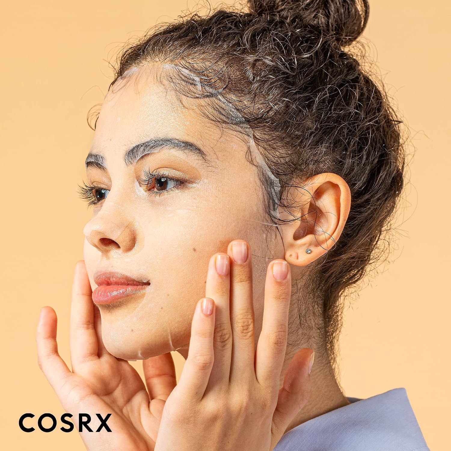 image:imageCOSRX Glazed Donut Look Snail Mucin 92 Daily Repair Moisturizer with Snail Mucin Sheet Mask Pack of 10 Hydrating Serum for Face with Snail Secretion Filtrate for Dark Spots and Fine Lines
