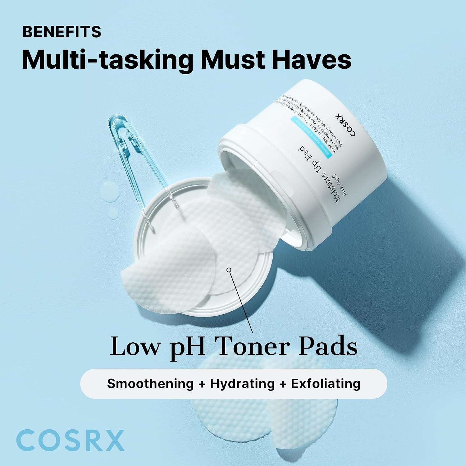 image:imageCOSRX Green Calming Pads 70 Sheets Exfoliating Pads for Sensitive amp Irritated Skin Soothingm Hydrating Refreshing Korean Skin CareAlaska glacier water Moisture Pads
