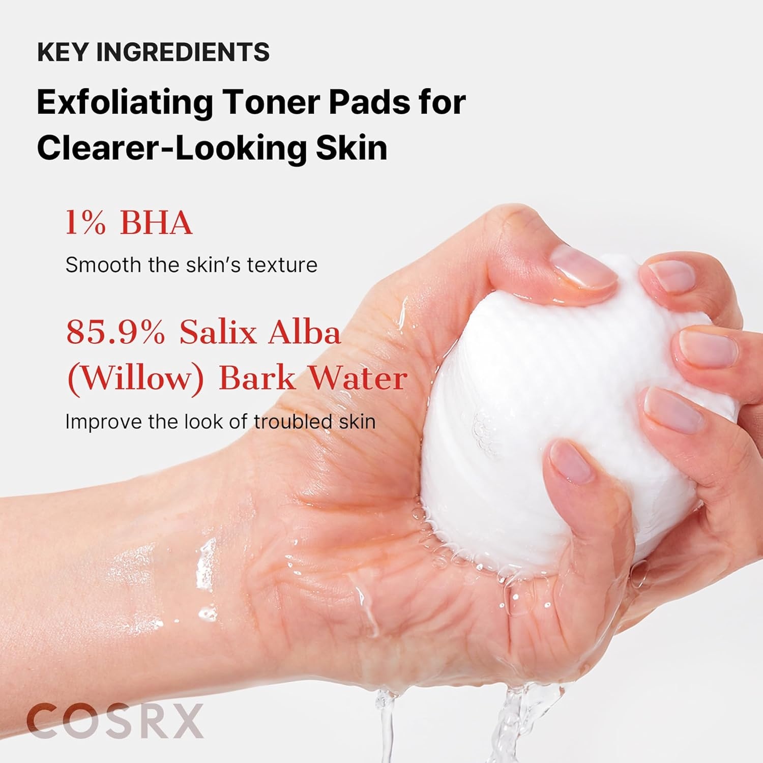 image:imageCOSRX Green Calming Pads 70 Sheets Exfoliating Pads for Sensitive amp Irritated Skin Soothingm Hydrating Refreshing Korean Skin CareBHA Clear Pads