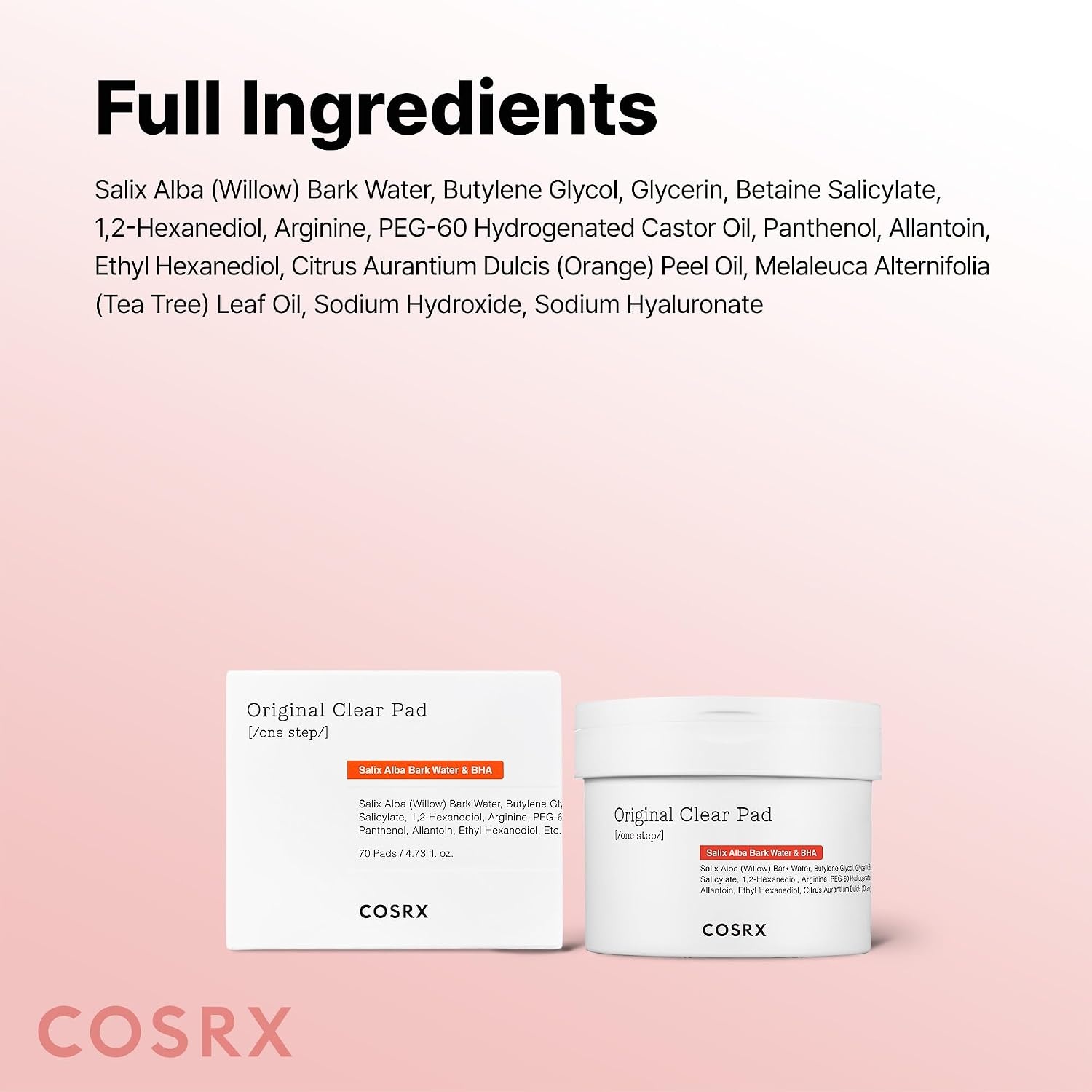 image:imageCOSRX Green Calming Pads 70 Sheets Exfoliating Pads for Sensitive amp Irritated Skin Soothingm Hydrating Refreshing Korean Skin CareBHA Clear Pads