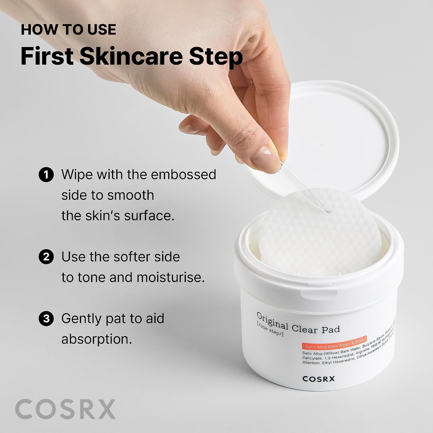image:imageCOSRX Green Calming Pads 70 Sheets Exfoliating Pads for Sensitive amp Irritated Skin Soothingm Hydrating Refreshing Korean Skin CareBHA Clear Pads