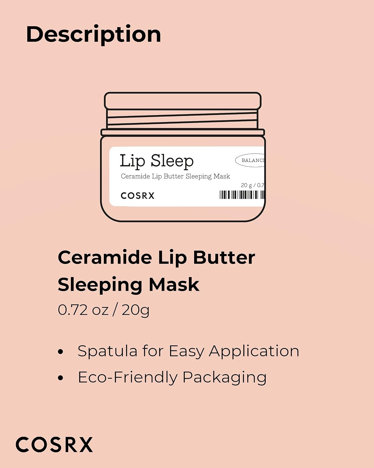 image:imageCOSRX Honey Sugar Lip Scrub Lip Exfoliator for Dry Chapped Lips 07 oz Shea Butter Enriched Melting Balm Overnight Sleeping Care Smooth Soft Finish Fragrance Free Korean Skin Care070 Fl Oz Pack of 1