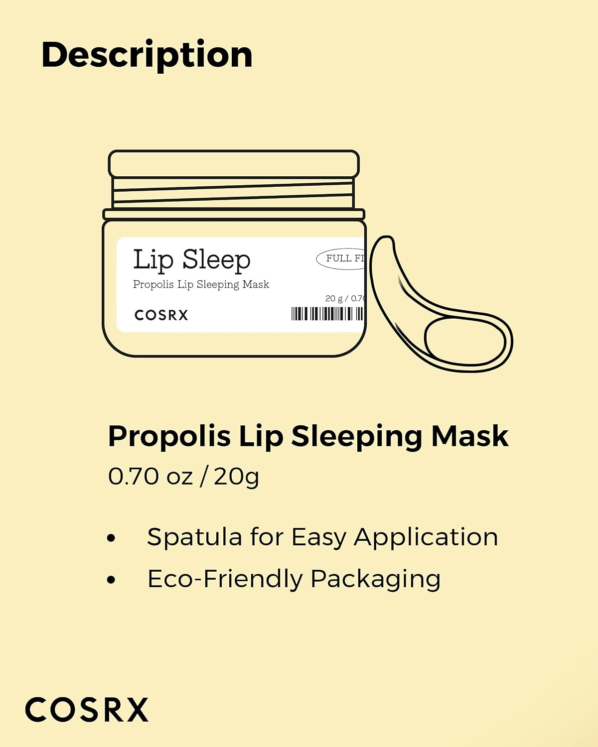 image:imageCOSRX Honey Sugar Lip Scrub Lip Exfoliator for Dry Chapped Lips 07 oz Shea Butter Enriched Melting Balm Overnight Sleeping Care Smooth Soft Finish Fragrance Free Korean Skin Care067 Fl Oz Pack of 1