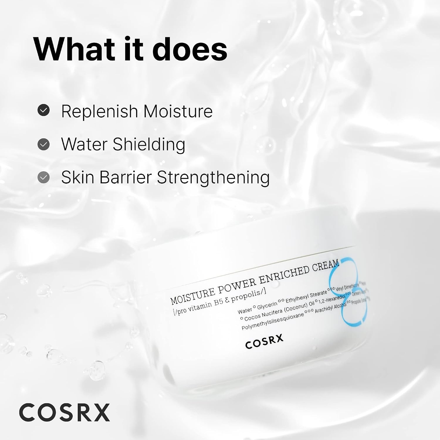 image:imageCOSRX Hyaluronic Acid Moisturizer with Vitamin B5 amp Panthenol 169 floz Long Lasting Day Night Hydration for Dry Sensitive Skin Propolis Ceramide Barrier Care Korean Skin Care
