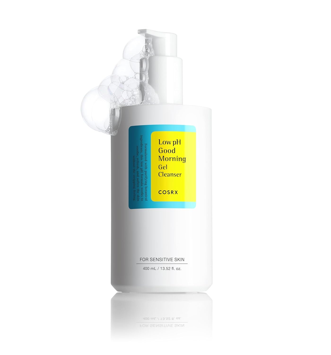 image:imageCOSRX Low pH Good Morning Gel Cleanser BHA Face amp Body Wash 1352 fl oz Daily Mild Formula for Sensitive Skin pH Balancing Tea Tree Oil Gentle Sebum Pore Care Korean Skin CareGood Morning Gel Cleanser