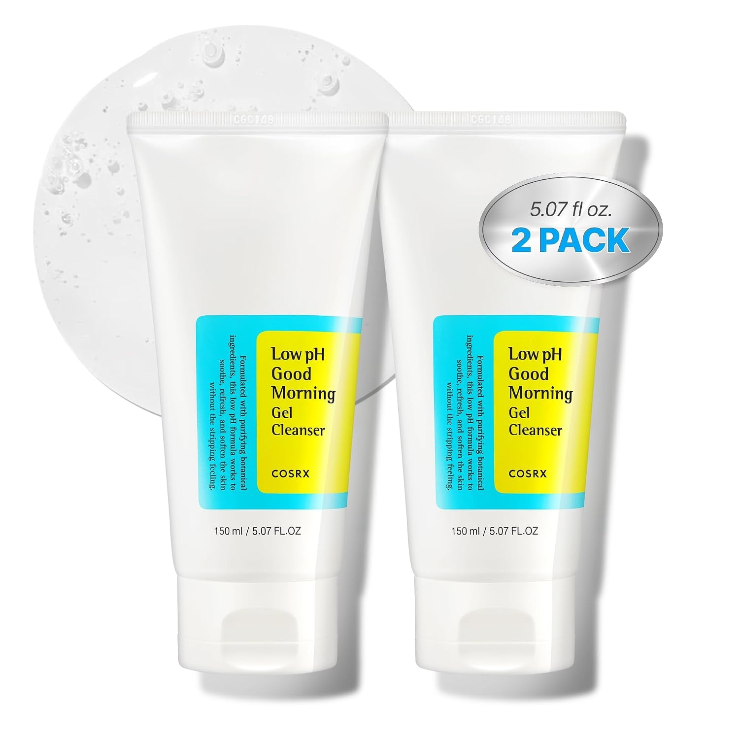 image:imageCOSRX Low pH Good Morning Gel Cleanser BHA Face amp Body Wash 1352 fl oz Daily Mild Formula for Sensitive Skin pH Balancing Tea Tree Oil Gentle Sebum Pore Care Korean Skin CareGood Morning Gel Cleanser