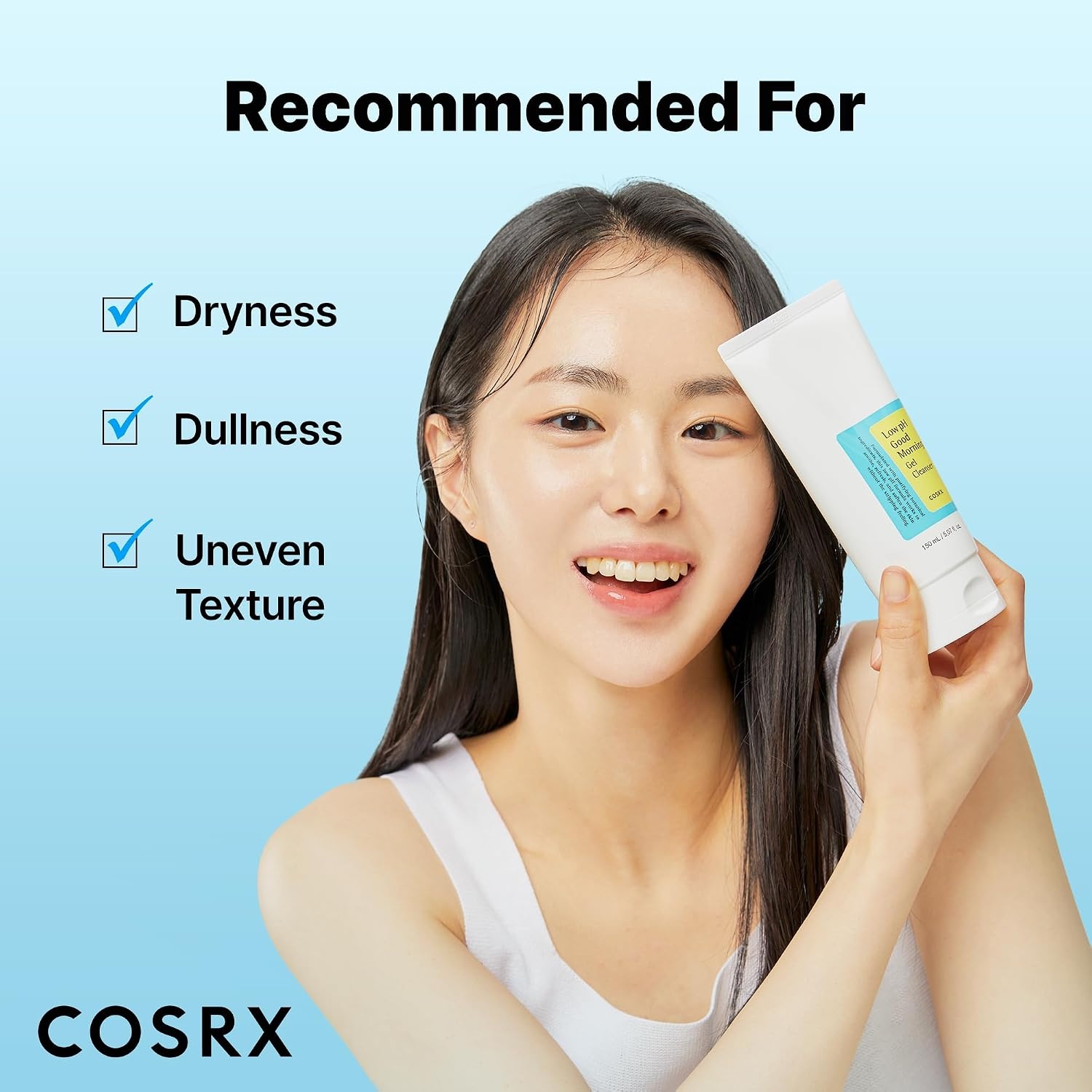 image:imageCOSRX Low pH Good Morning Gel Cleanser BHA Face amp Body Wash 1352 fl oz Daily Mild Formula for Sensitive Skin pH Balancing Tea Tree Oil Gentle Sebum Pore Care Korean Skin CareGood Morning Gel Cleanser