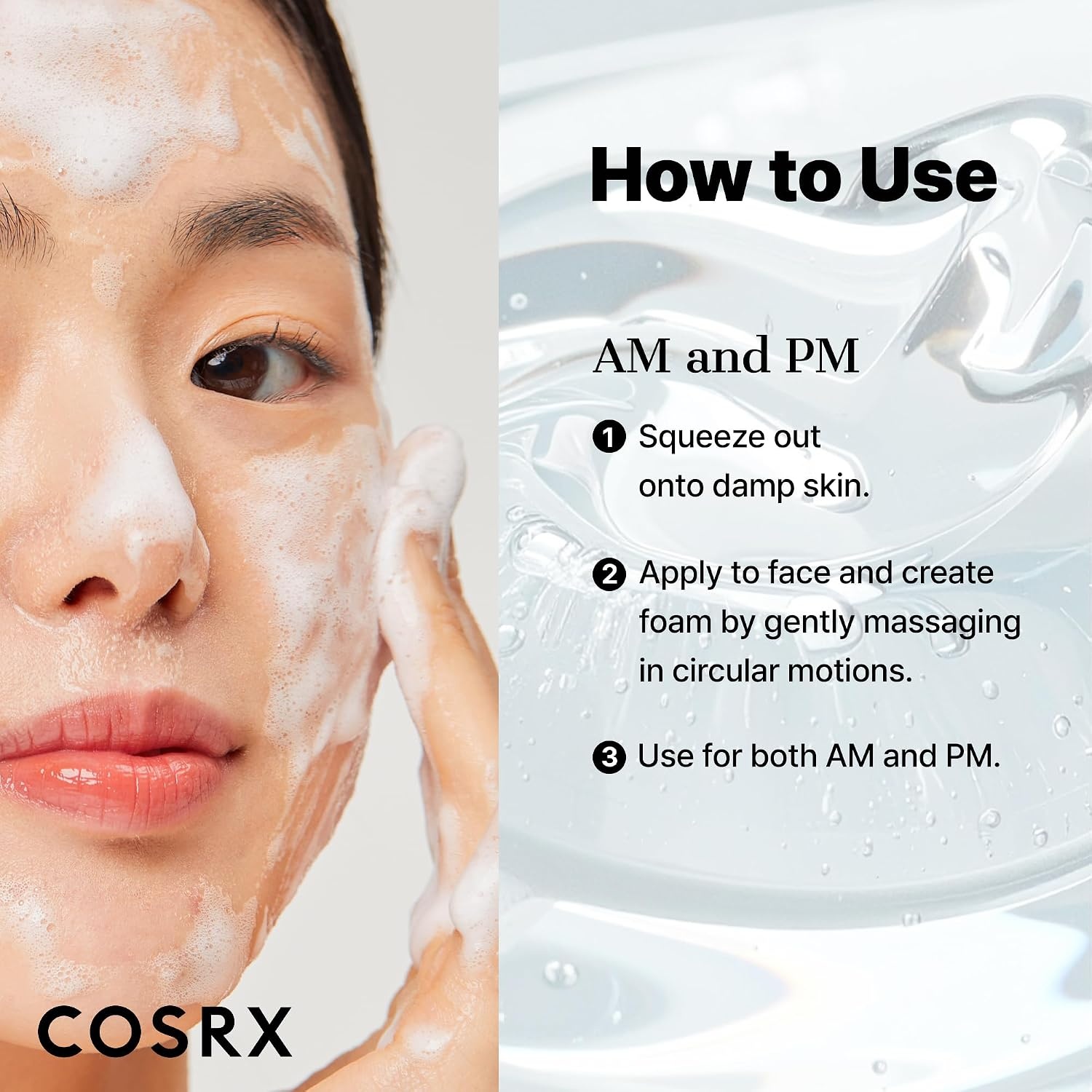 image:imageCOSRX Low pH Good Morning Gel Cleanser BHA Face amp Body Wash 1352 fl oz Daily Mild Formula for Sensitive Skin pH Balancing Tea Tree Oil Gentle Sebum Pore Care Korean Skin CareGood Morning Gel Cleanser