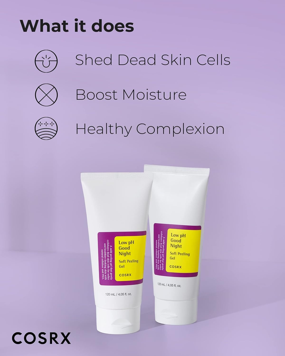 image:imageCOSRX Low pH Soft Peeling Gel Korean Gentle Face Scrub 405 fl oz Mildly Exfoliating PHA For Sensitive Skin with Natural Cellulose Cleansing Korean Skin Care