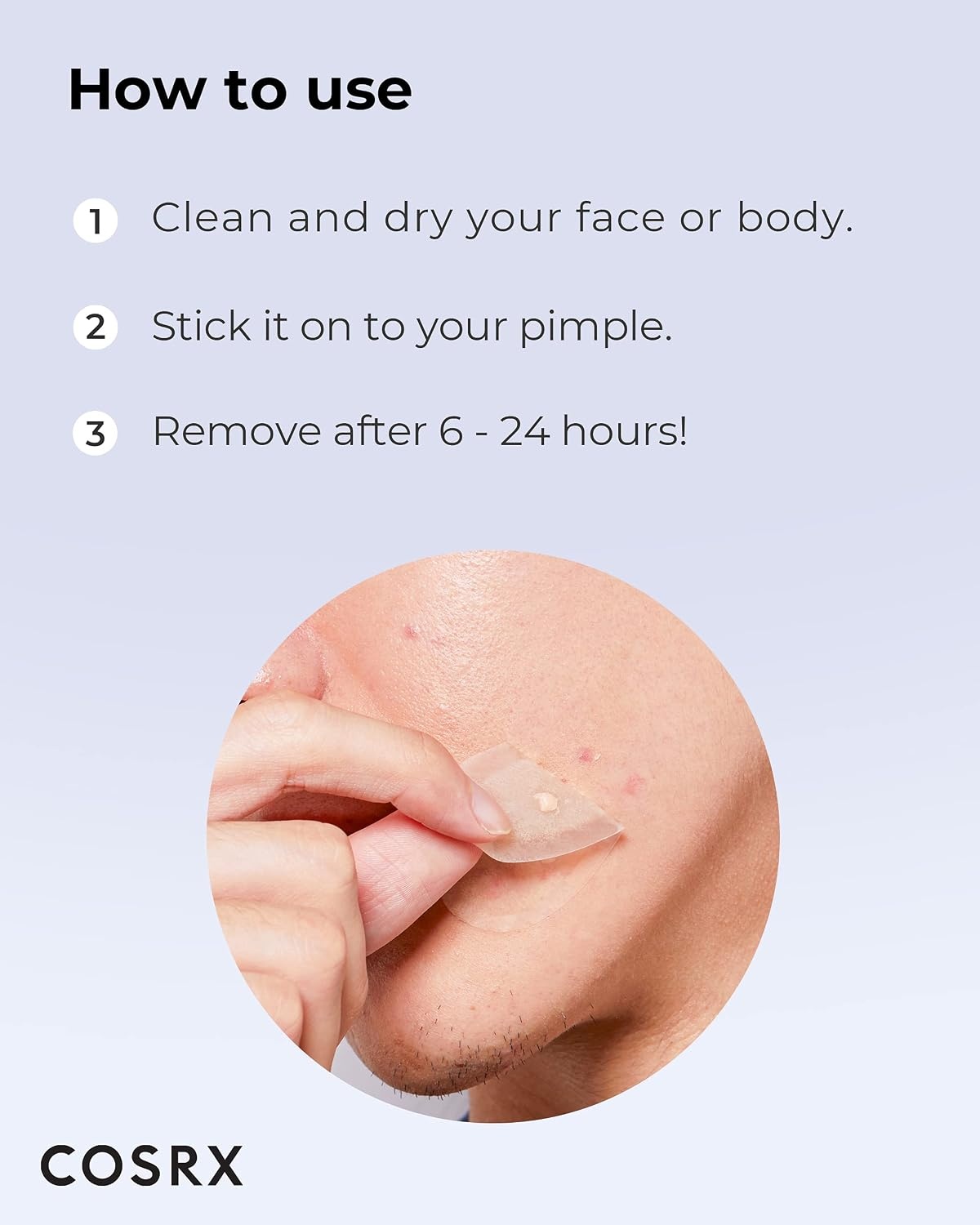image:imageCOSRX Master Patch Intensive OvalShaped Patches XLarge 10 Counts Hydrocolloid Pimple Stickers with Tea Tree Oil amp Salicylic Acidm Quick amp Easy Blemish Zit Spot Treatment Korean Skin care