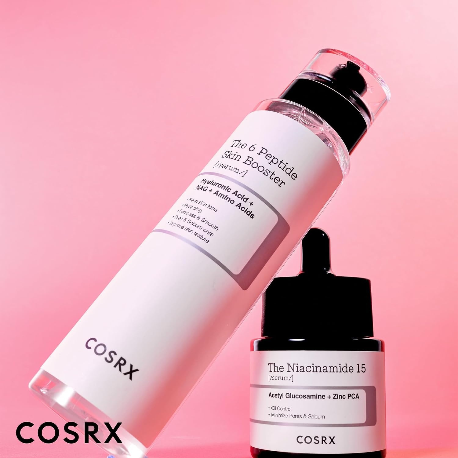 image:imageCOSRX Niacinamide 15 Peptide Booster Serum Set Pore Care amp Hydration Amazon Exclusive Korean Skin Care Set Gift Sets for Pore Care Hydration Glow Elasticity amp SmootherLooking SkinNiacinamide 15 Peptide Set