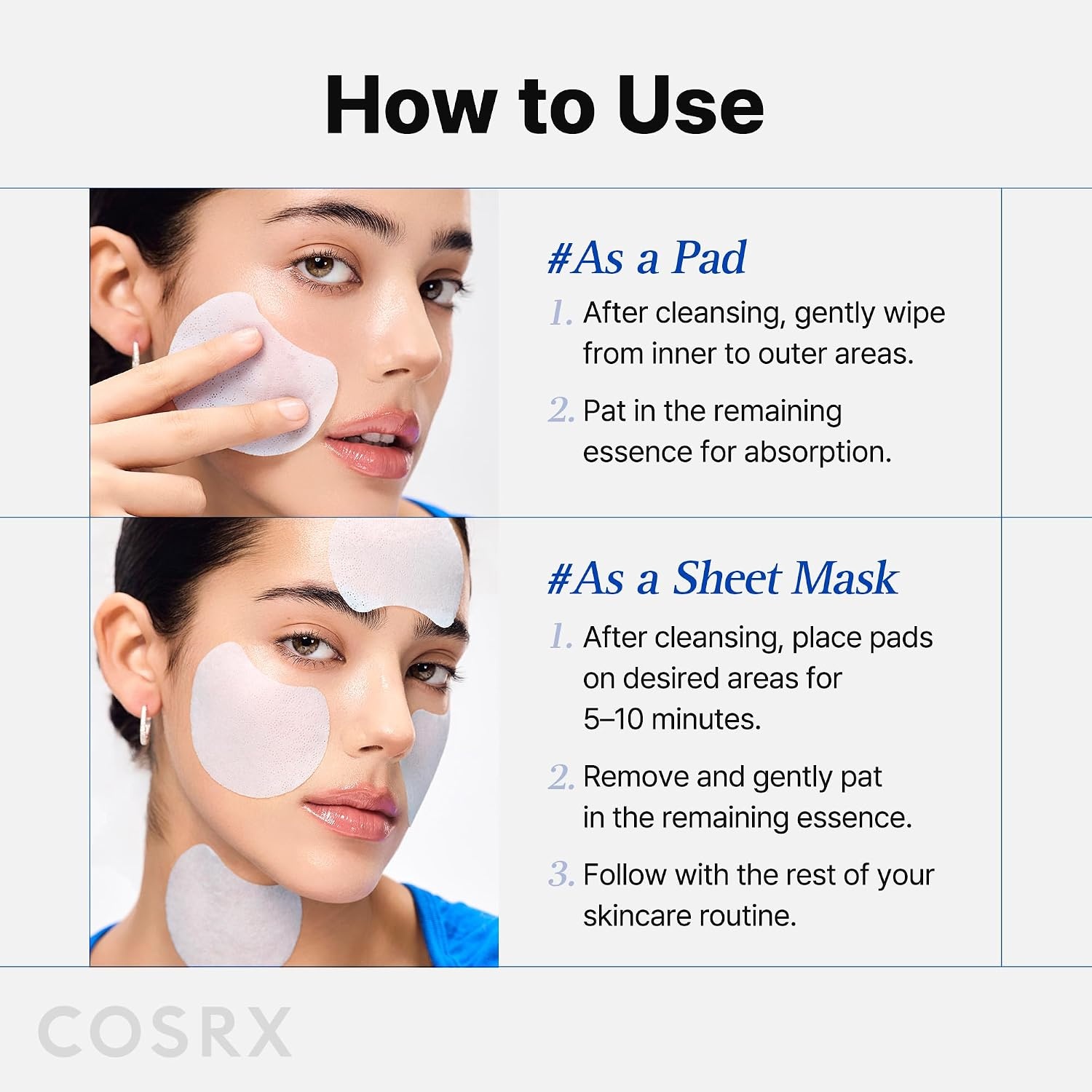 image:imageCOSRX OneStep Tone Clarifying Toner Pads Even Skin amp Hydration 100 Pads Toning Pad for Skin Texture amp Hydration amp Evening Skin Tone with Arbutin Glutathione amp Hyaluronic Acids Korean Skin CareTone Clarifying Moisture