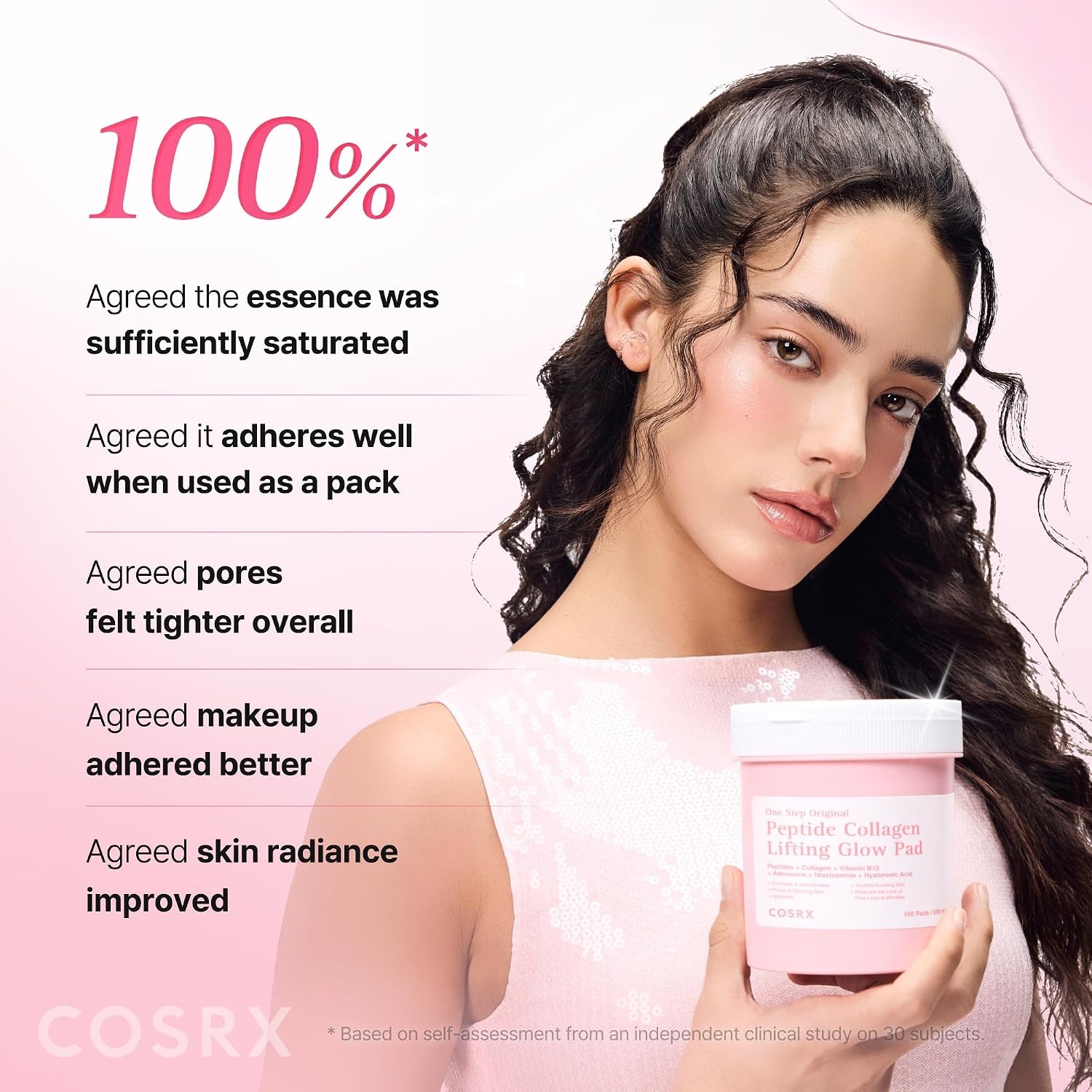 image:imageCOSRX OneStep Tone Clarifying Toner Pads Even Skin amp Hydration 100 Pads Toning Pad for Skin Texture amp Hydration amp Evening Skin Tone with Arbutin Glutathione amp Hyaluronic Acids Korean Skin CareLifting Glow