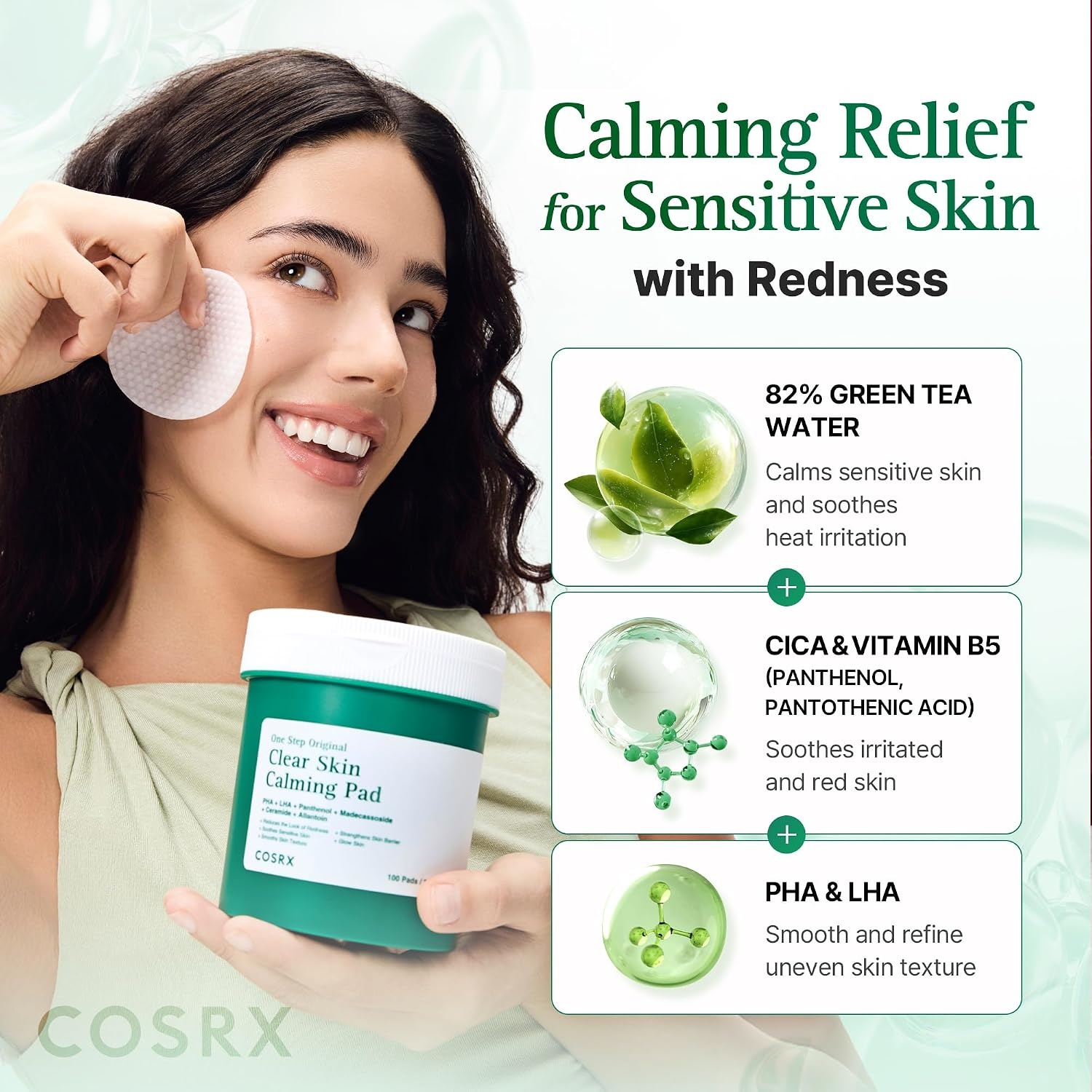 image:imageCOSRX OneStep Tone Clarifying Toner Pads Even Skin amp Hydration 100 Pads Toning Pad for Skin Texture amp Hydration amp Evening Skin Tone with Arbutin Glutathione amp Hyaluronic Acids Korean Skin CareClear Skin Calming