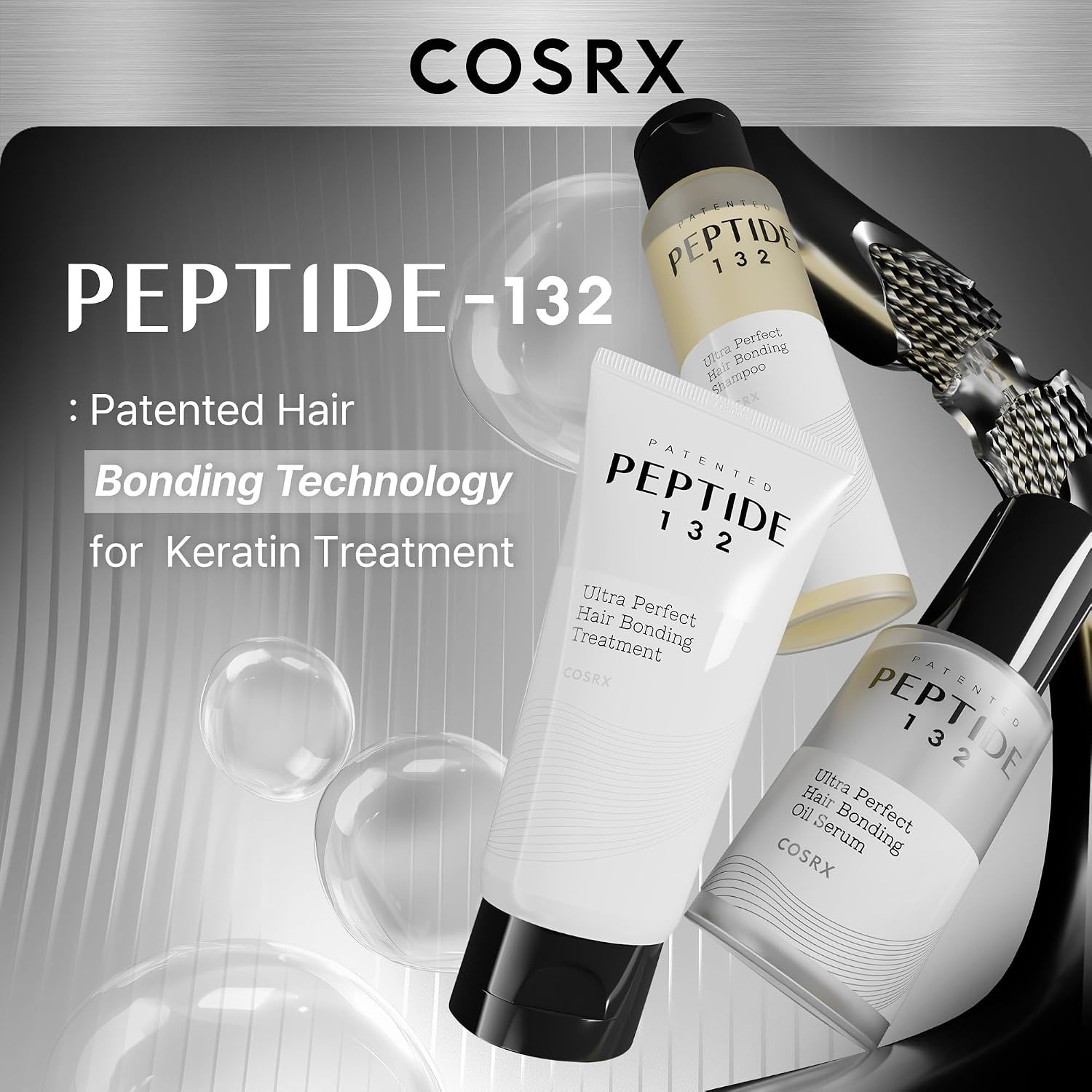 image:imageCOSRX PEPTIDE 132 Glow Hair Care Set Bonding Treatment Bonding Oil Serum