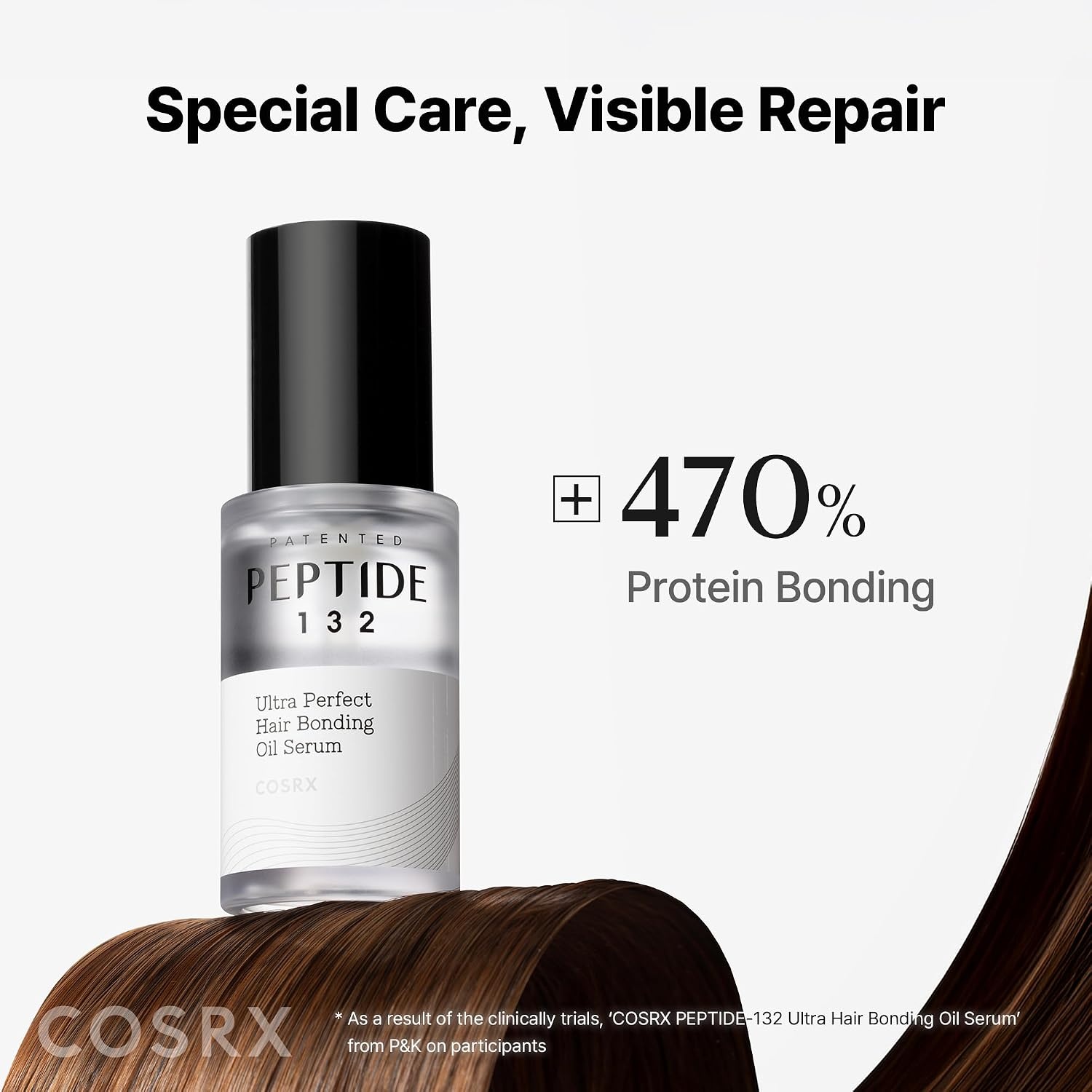 image:imageCOSRX PEPTIDE 132 Hair Bonding Oil Serum Split End Repair 094 fl oz Keratin Care for Frizzy Dry Damaged Hair Adds Gloss Shine Lightweight NonGreasy Finish Korean Hair Care