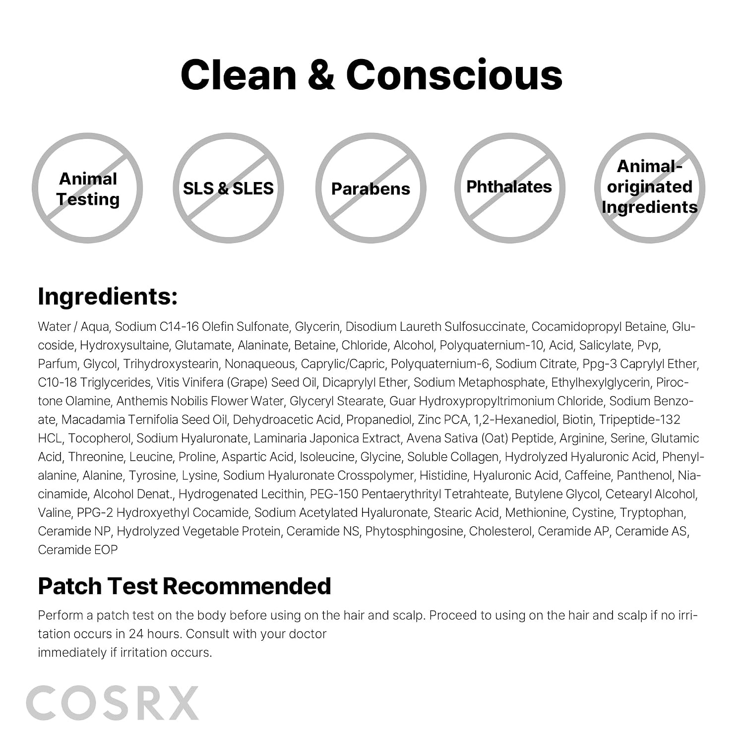 image:imageCOSRX PEPTIDE 132 Hair Bonding Shampoo Scalp amp Dandruff Care 338 fl oz Daily Peptide Care Strengthens Damaged Brittle Hair Itchiness Flake Relief For All Hair Types Korean Hair Care338 Fl Oz Pack of 1