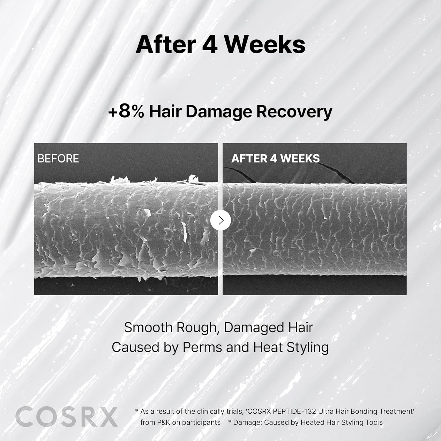 image:imageCOSRX PEPTIDE 132 Hair Repair Treatment for Dry Damaged Hair 202 fl oz Deep Conditioner Hair Mask with Peptides Breakage Split End Care Smooth Silky Finish For All Hair Types202 Fl Oz Pack of 1