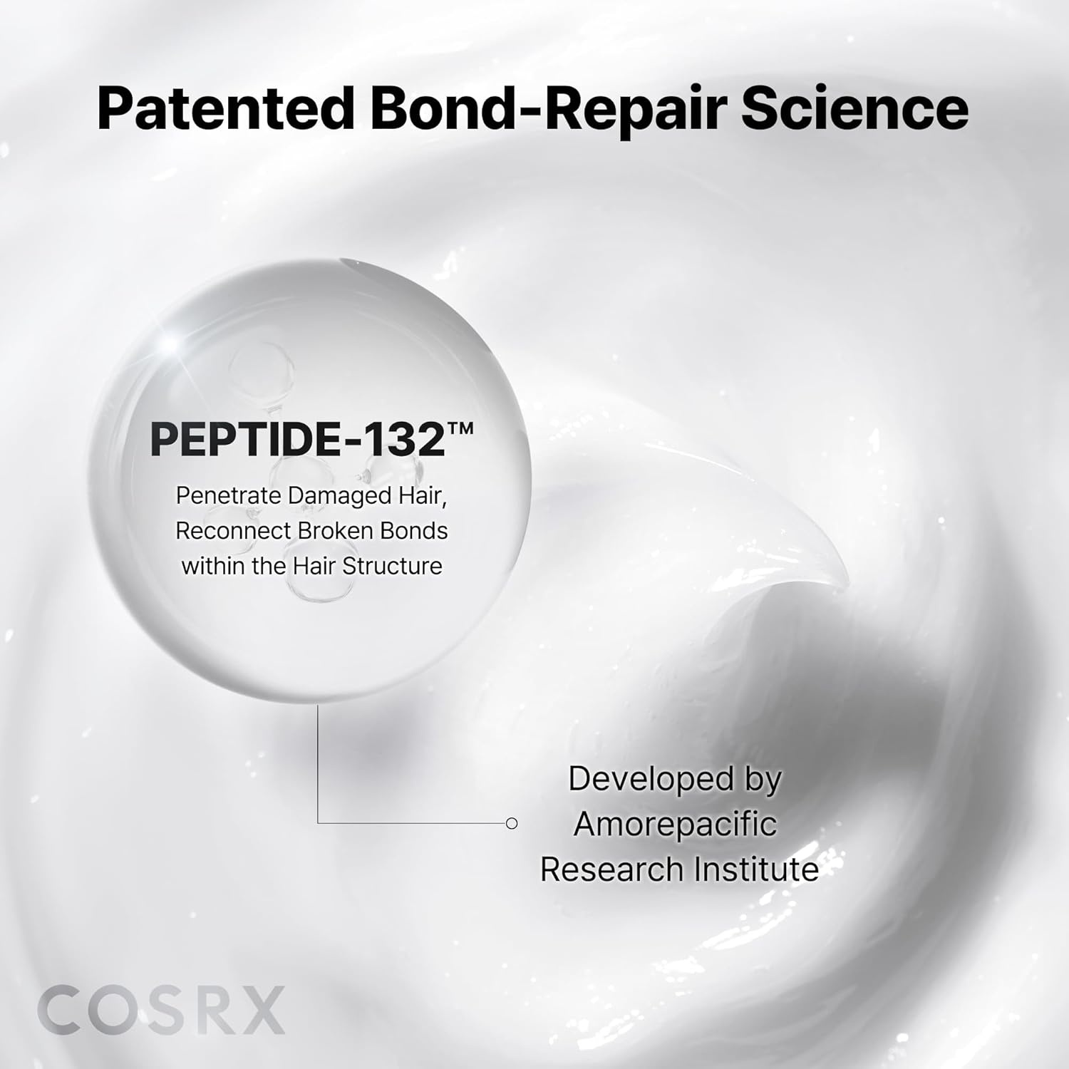 image:imageCOSRX PEPTIDE 132 Hair Repair Treatment for Dry Damaged Hair 202 fl oz Deep Conditioner Hair Mask with Peptides Breakage Split End Care Smooth Silky Finish For All Hair Types405 Fl Oz Pack of 1