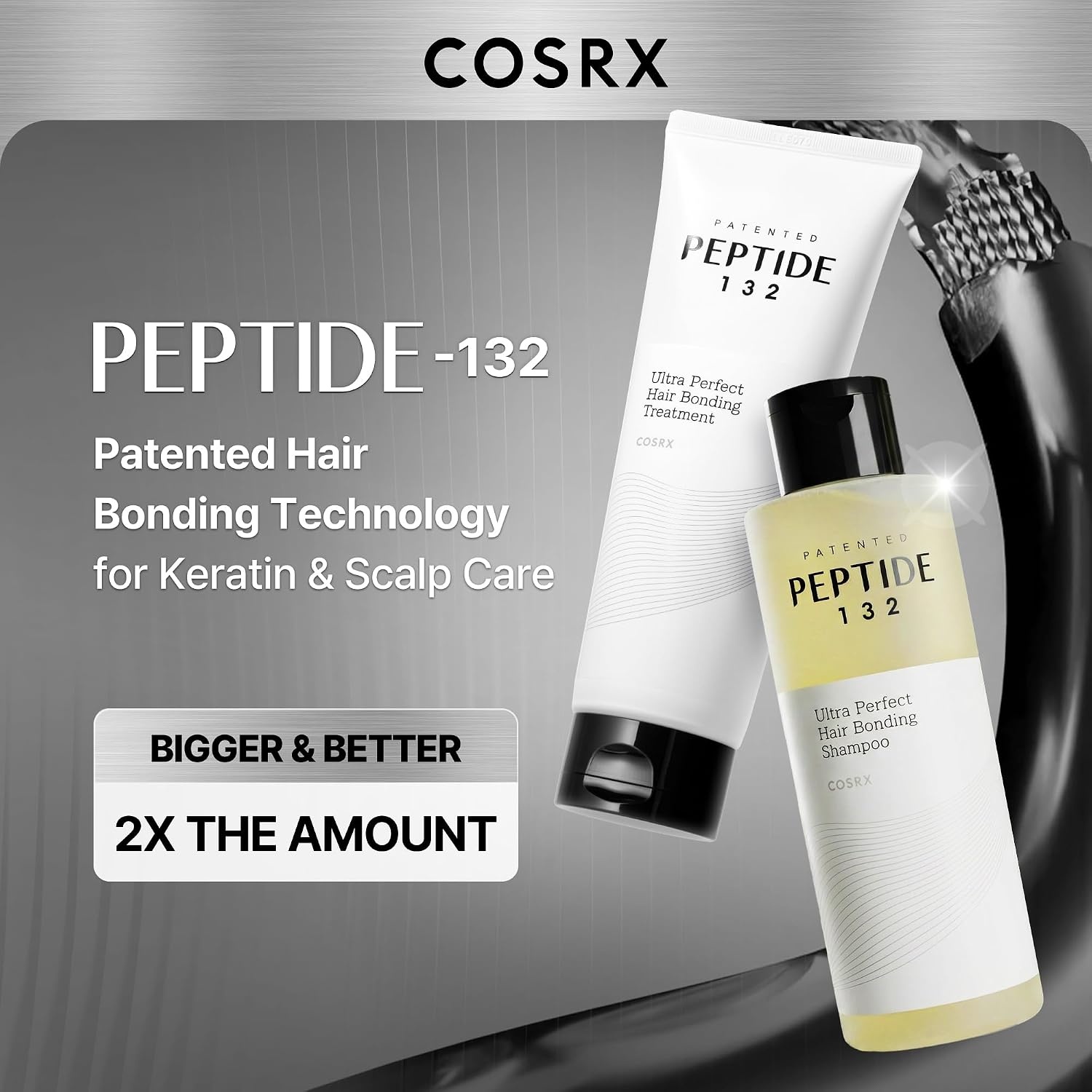 image:imageCOSRX PEPTIDE 132 Hair Shampoo amp Conditioner Set Double Size 2136 fl oz Dry Scalp Shampoo Keratin Hair Treatment Daily Peptide Scalp Care for Dandruff Itchy or Flaky Scalp